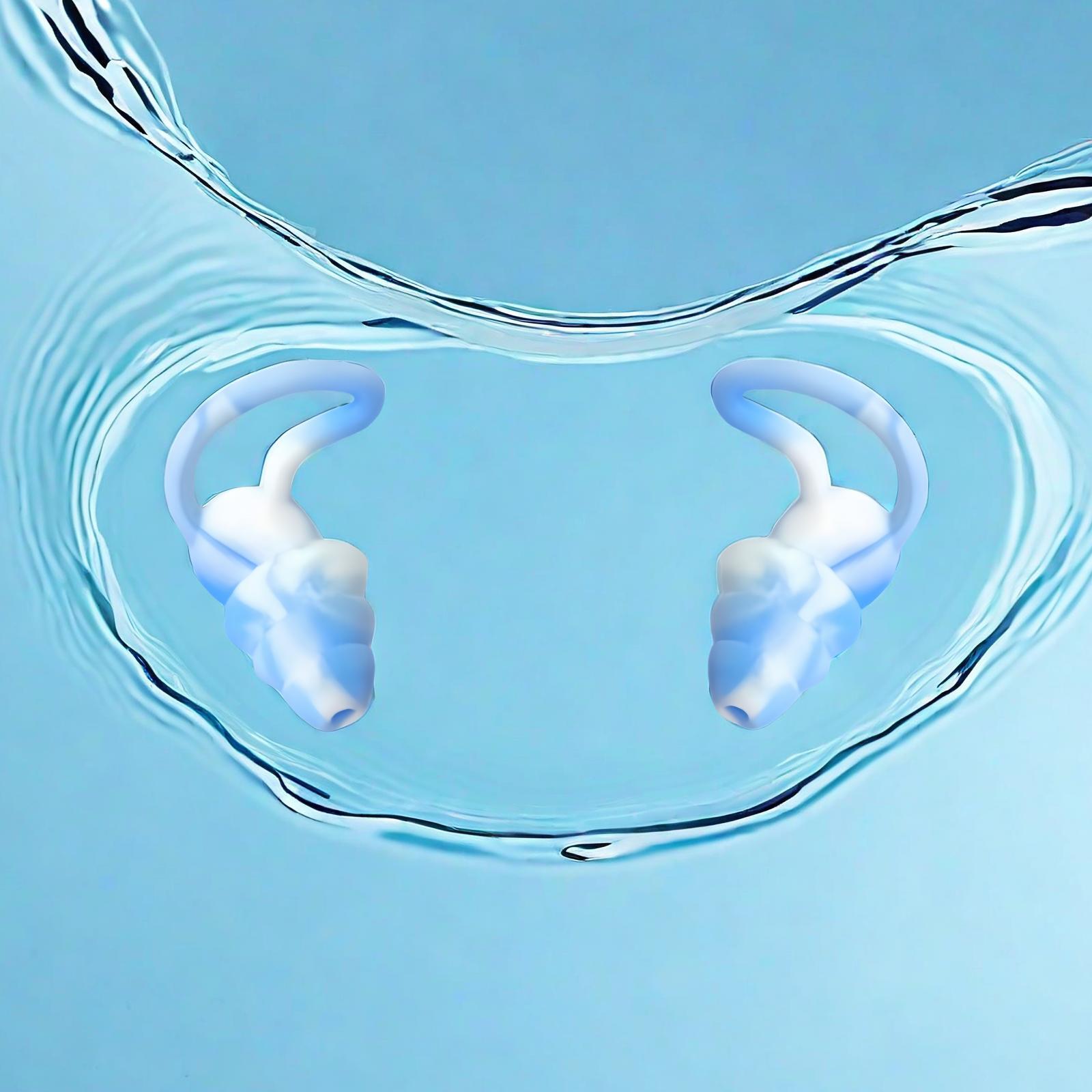 Tayogo U3 Ear Plugs for Swimming, Skin-friendly Silicon, 3-PACK