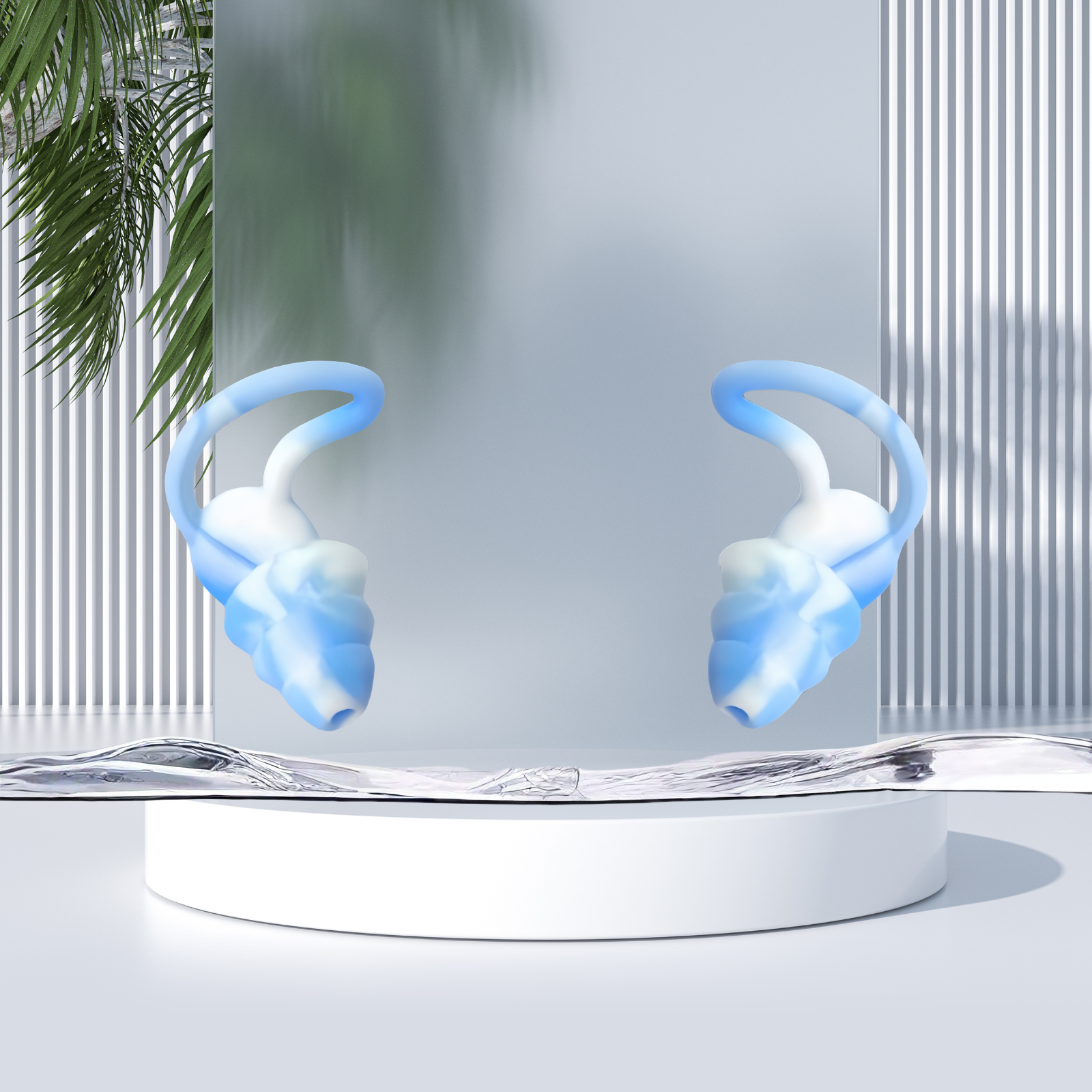 Tayogo U3 Ear Plugs for Swimming, Skin-friendly Silicon, 3-PACK