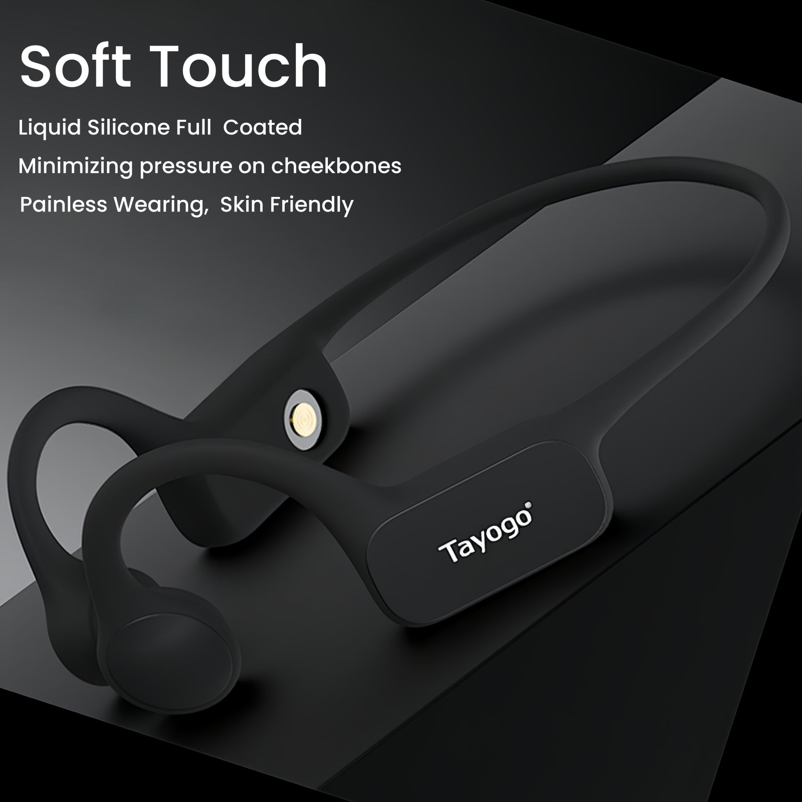 Tayogo W22 Swimming Bone Conduction Headphones, Bluetooth 5.4, 32GB MP3