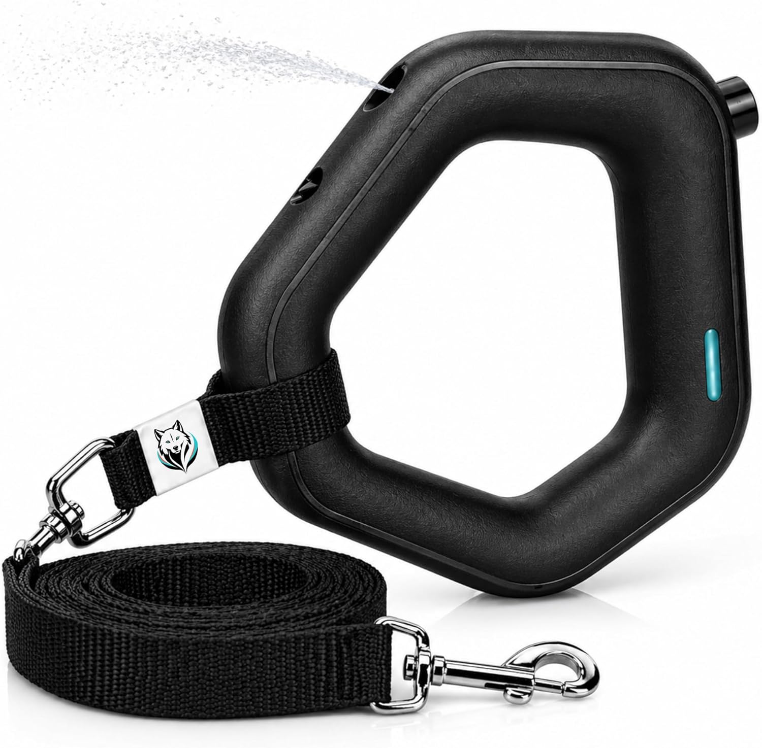 Dog Leash with Built-in Sprayer – Instantly Rinse Dog Pee During Walks, 85ml Water Tank, Rope Leash Included, No Water Bottles Needed, Patented Solution