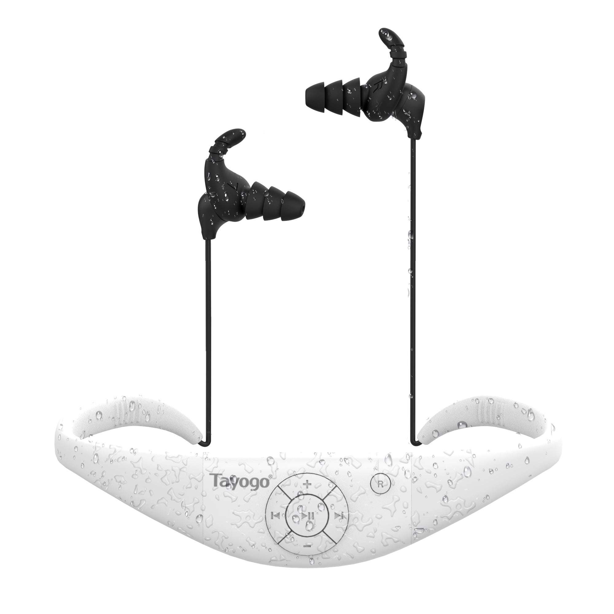 Tayogo AquaSound Pro-W18 Waterproof Swimming Headphones with 32GB Mp3 Playing, Bluetooth, FM, Receiving