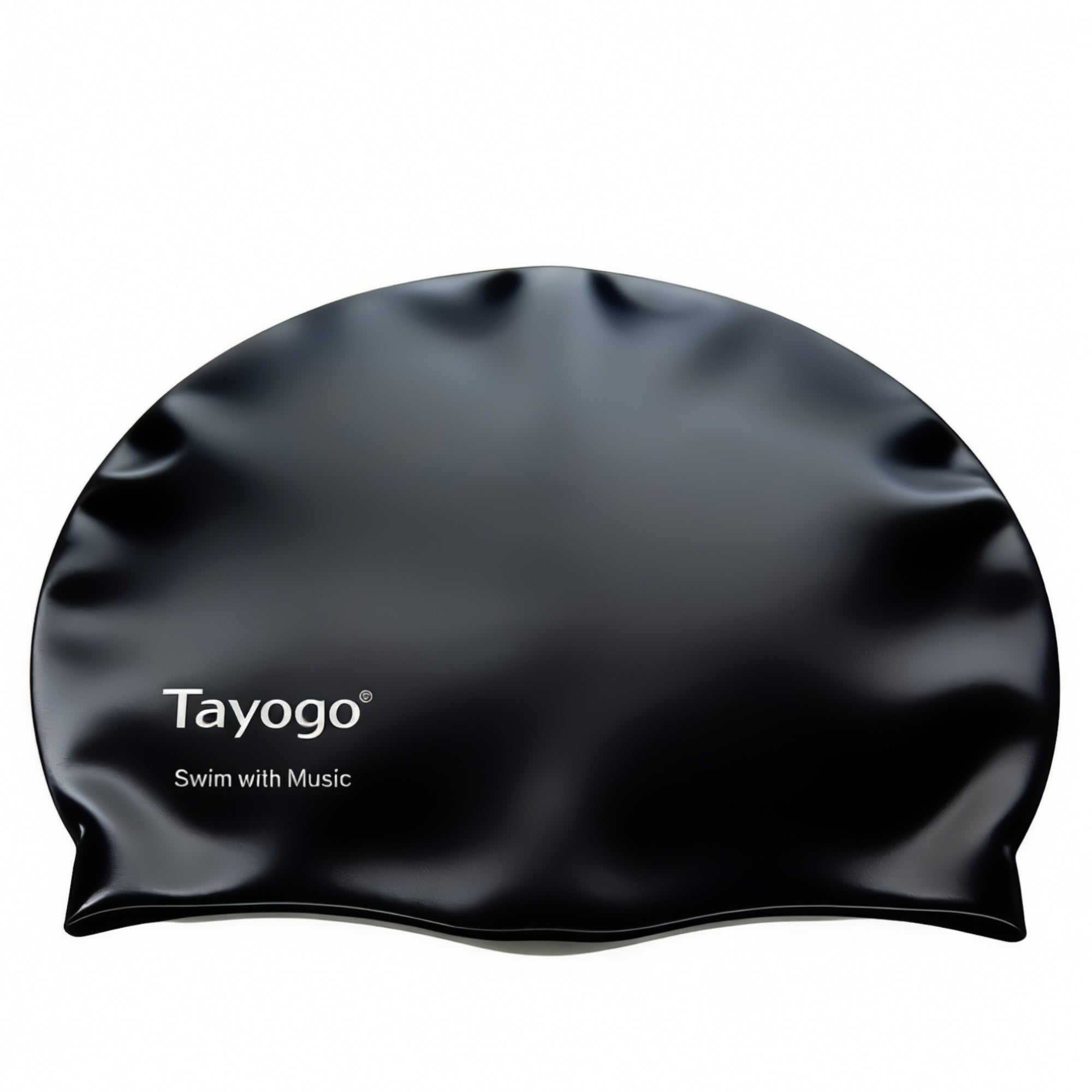 Tayogo Silicone Swim Cap - Waterproof Ear Protection Swim Hat for Long/Thick Hair, Unisex for Adults Men Women