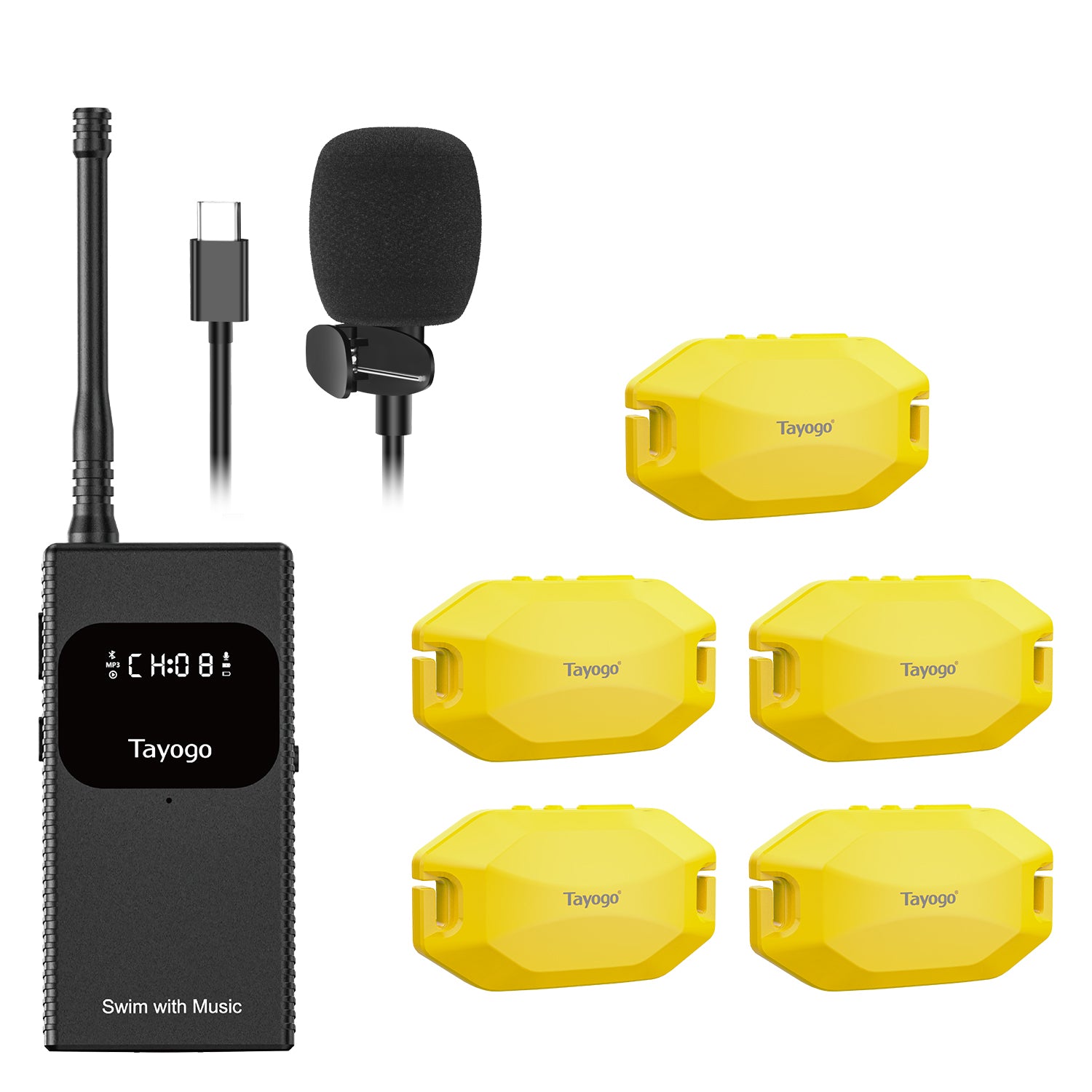 For the Coach--Tayogo T6 + W24 Wireless Swim Coach Communication System