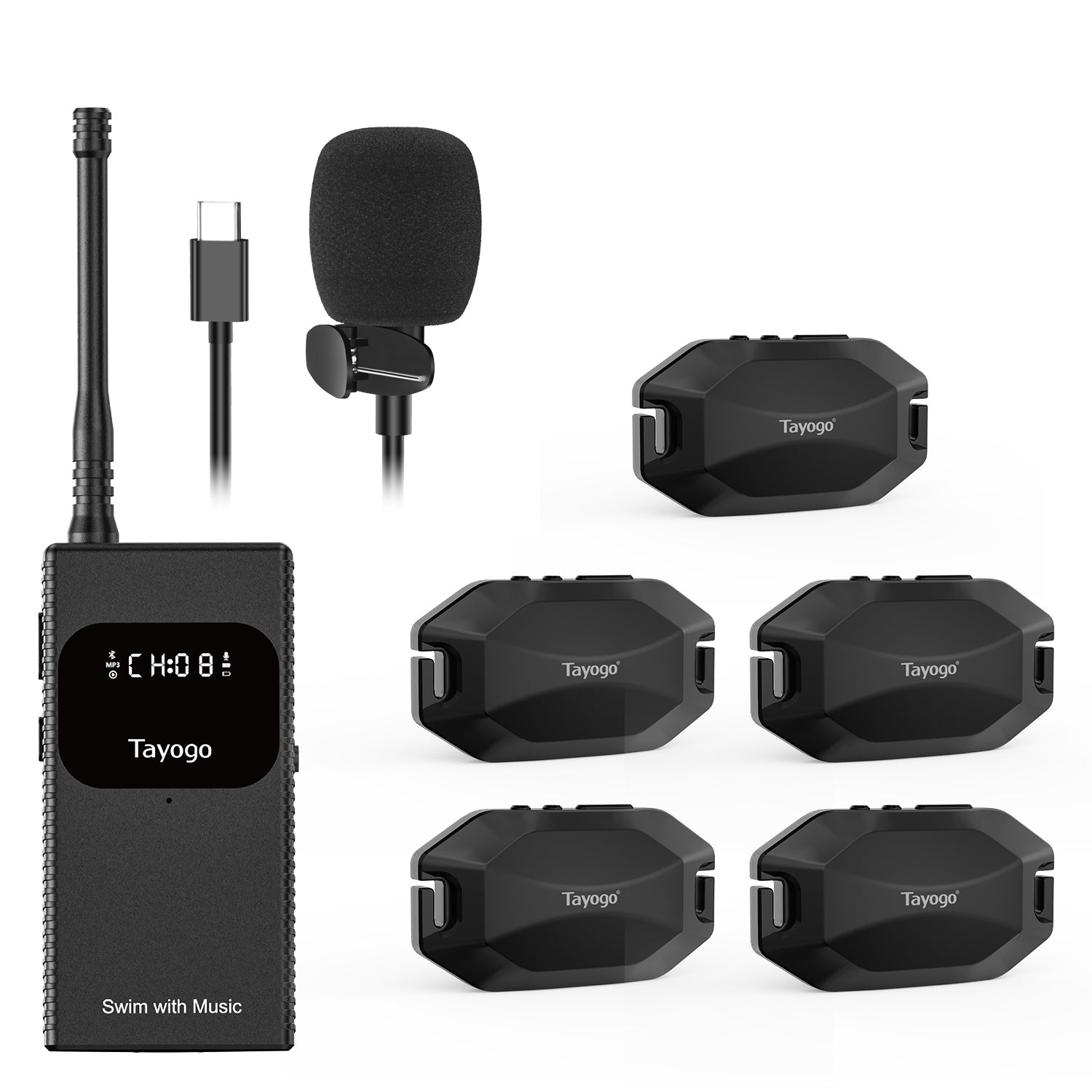 For the Coach--Tayogo T6 + W24 Wireless Swim Coach Communication System