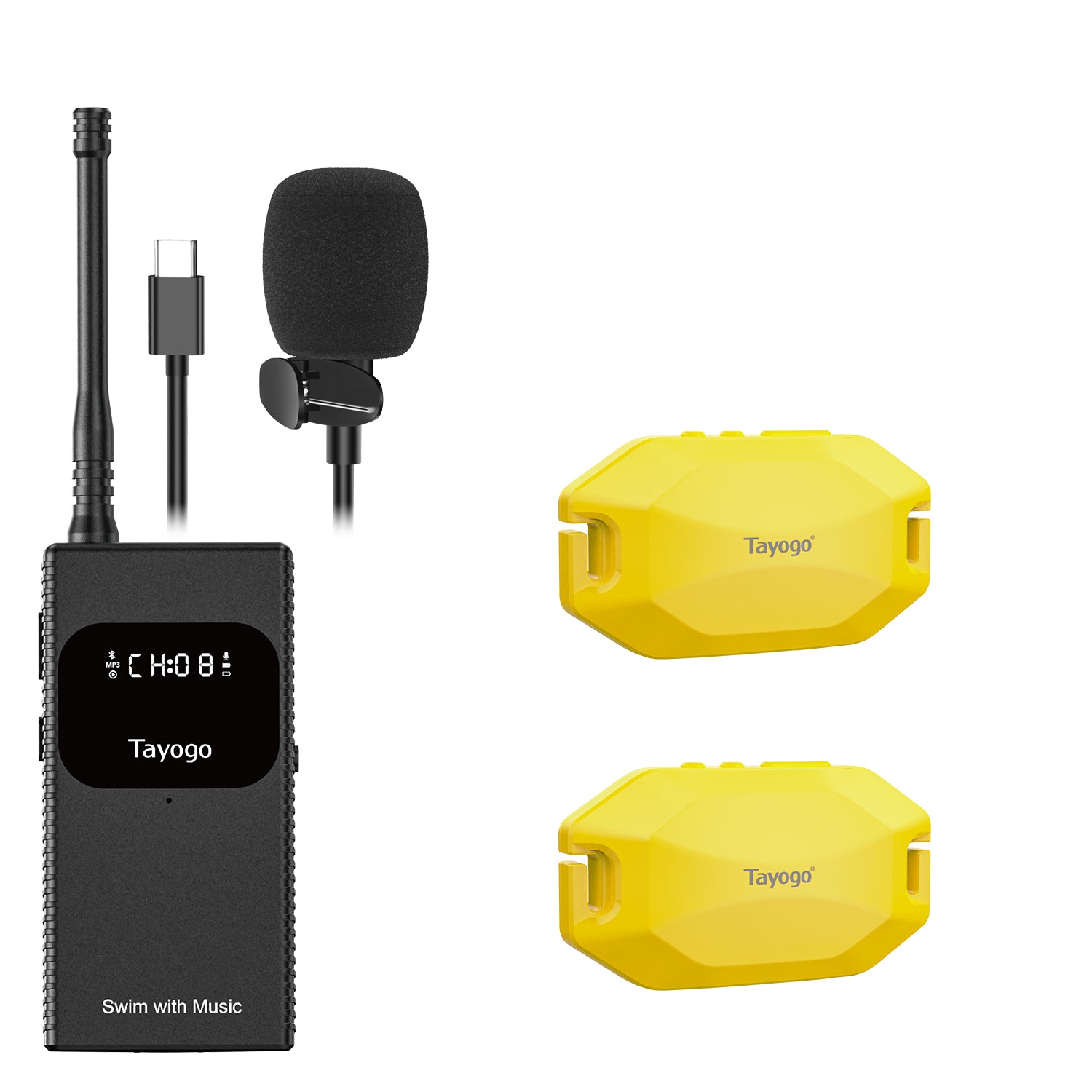 Tayogo T6 + W24 Wireless Swim Coach Communication System