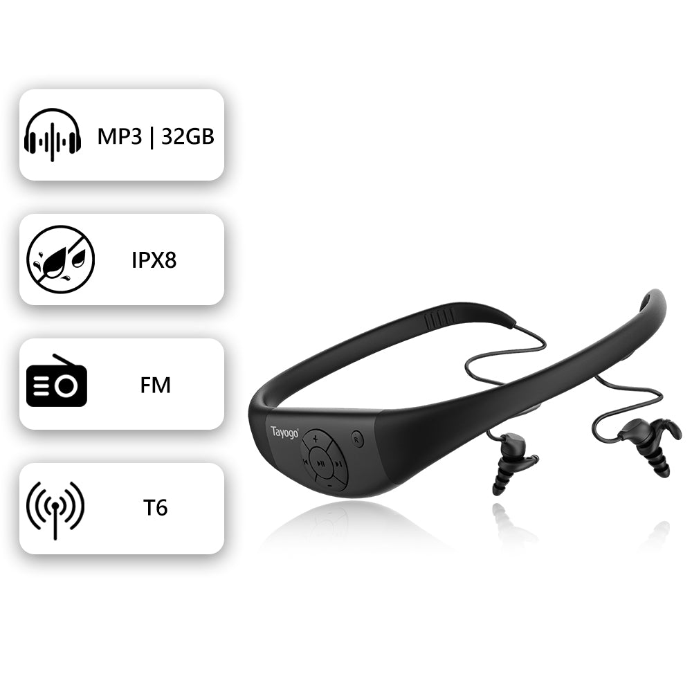 Stream Swim Combo T6 Transmitter +W18 Aquasound+W24 Rock +W25 Headphones