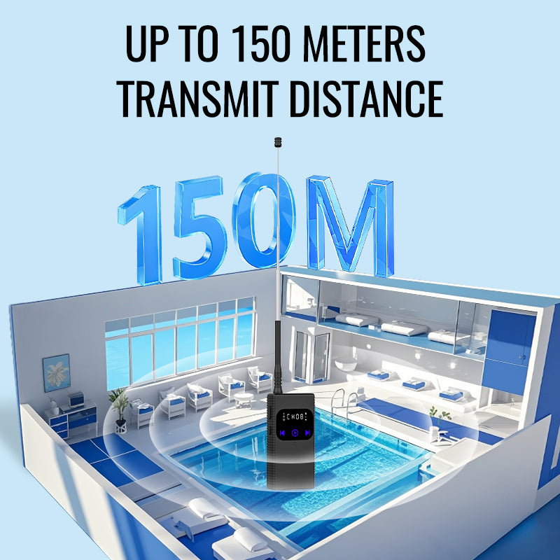 Stream Music Combo - T6 Transmitter + W18 Aquasound Pro Swimming Headphones