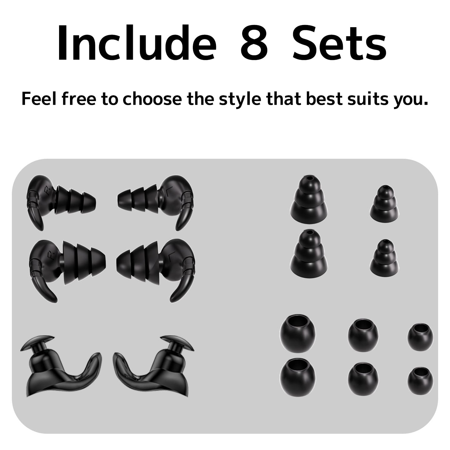 Tayogo Waterproof Silicone Swimming Earplug-suitable for In-Ear Headphones