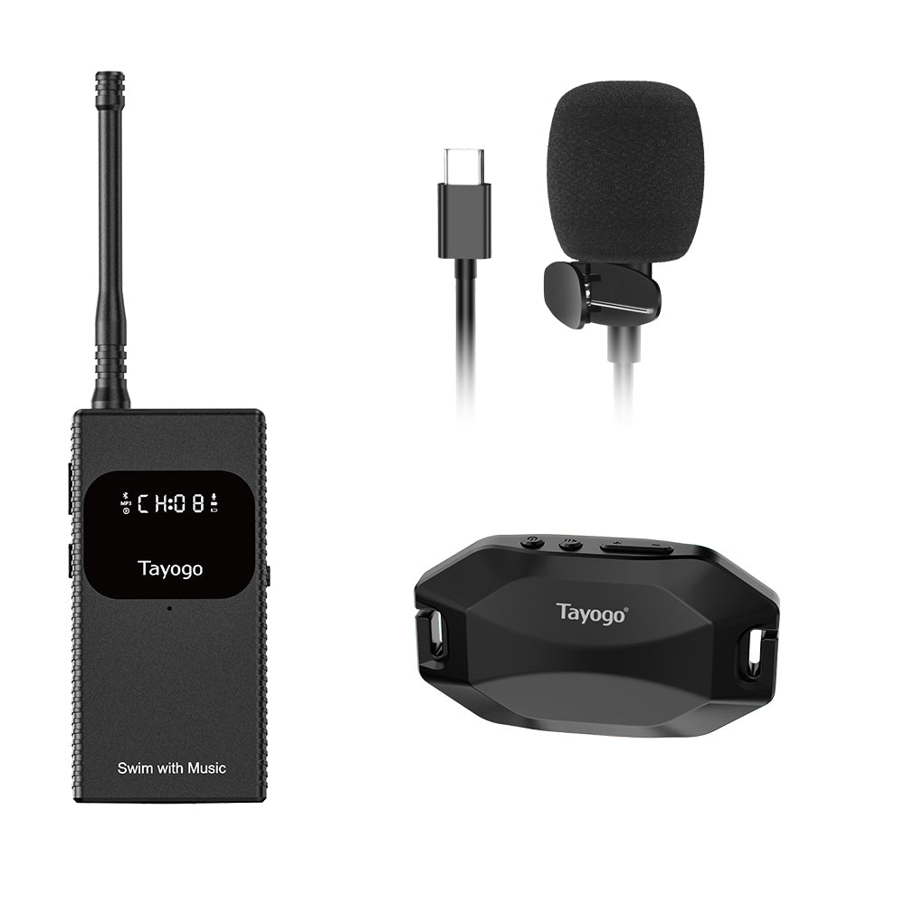For the Coach--Tayogo T6 + W24 Wireless Swim Coach Communication System