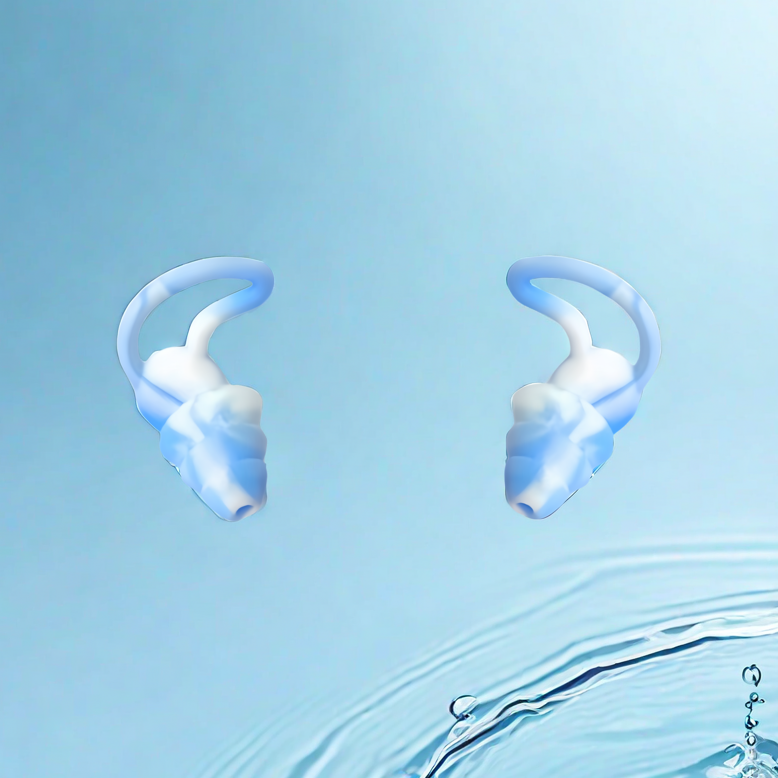 Tayogo U3 Ear Plugs for Swimming, Skin-friendly Silicon, 3-PACK