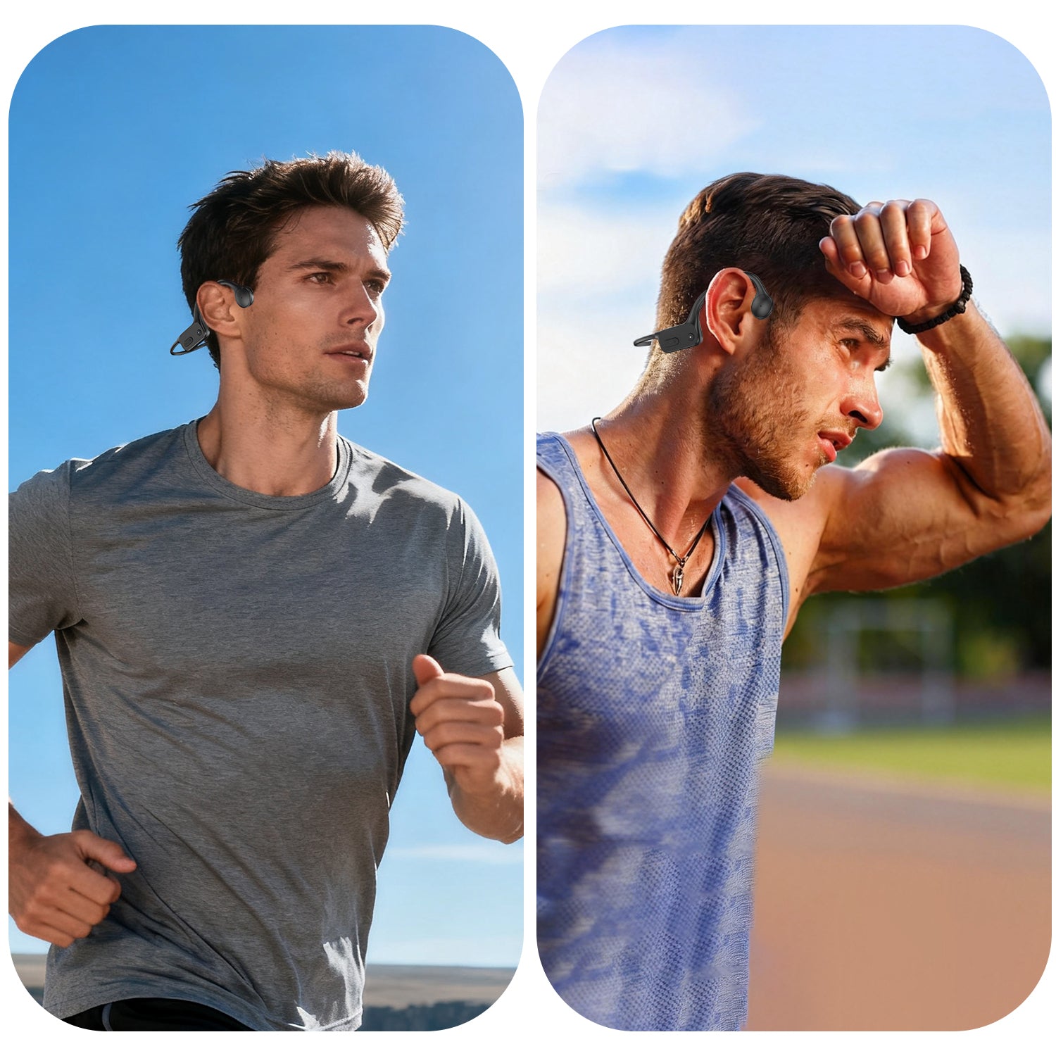 W25 Bone Conduction Headphone Bluetooth+Receiver Sport Version