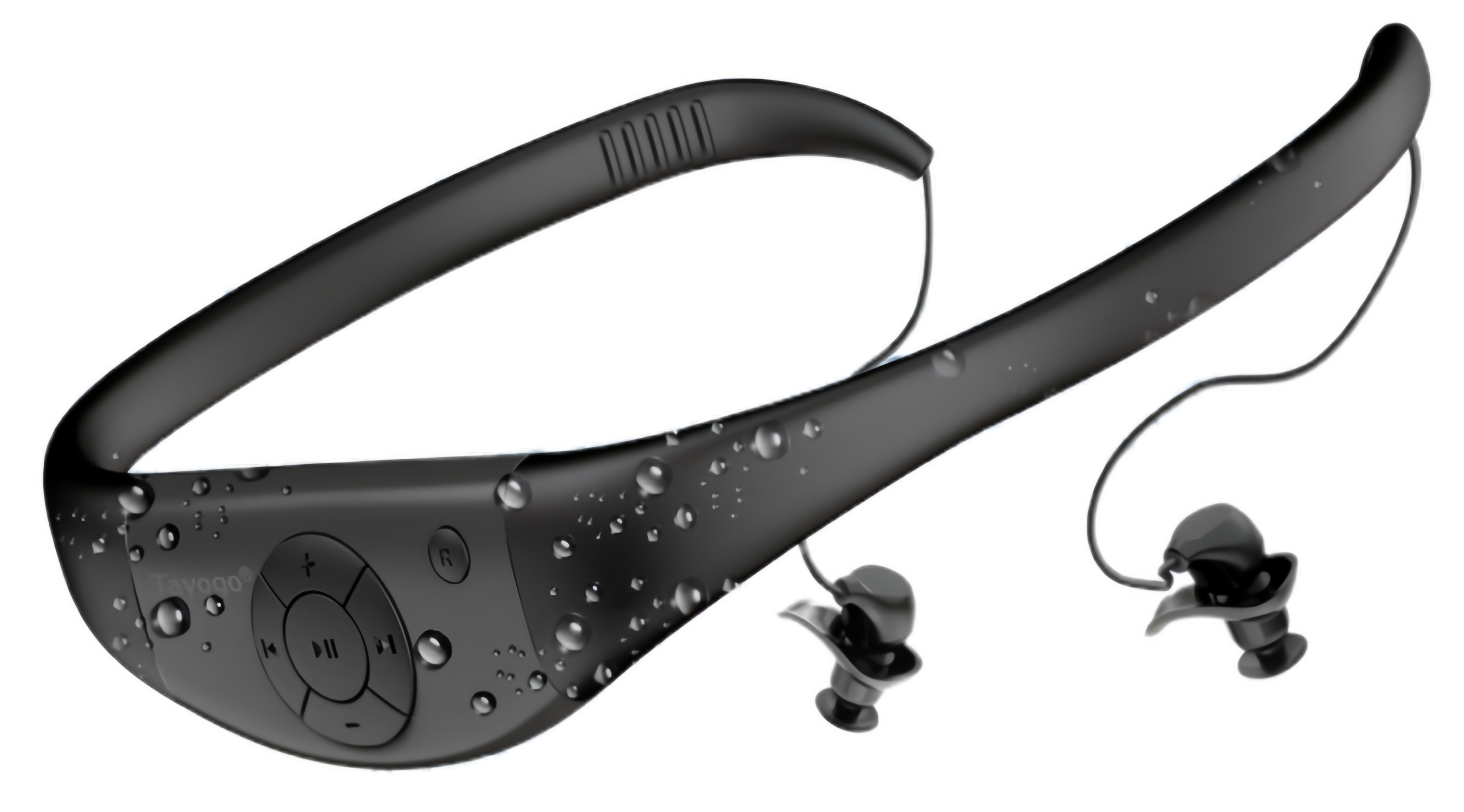 Stream Music Combo - Wireless Transmitter + Waterproof In-Ear Headphones 8GB Memory Mp3 Player & Receiver