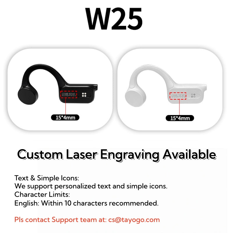 Stream Music Combo - T6 Transmitter + W25 Bone Conduction Waterproof Headphones