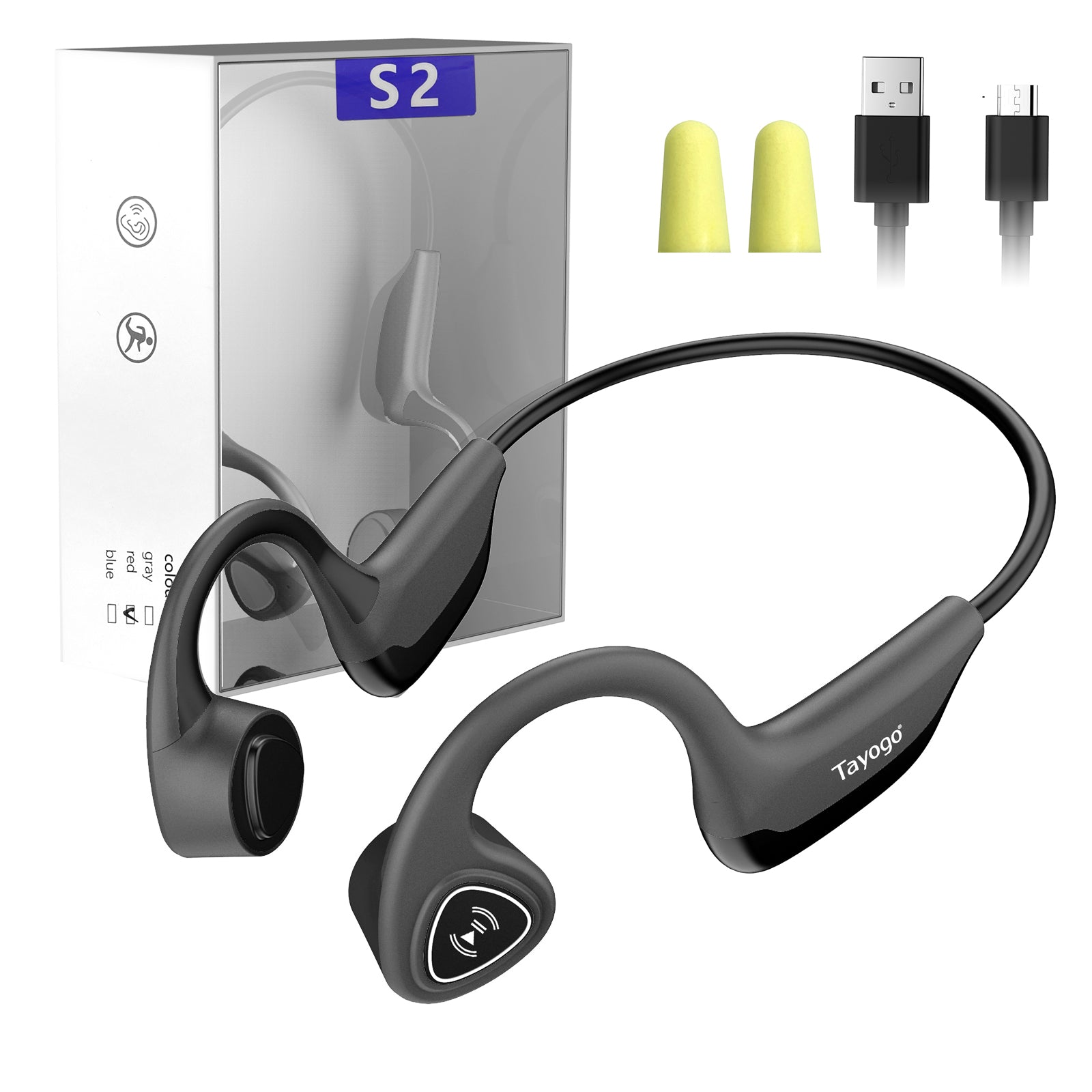 Bone Conduction Bluetooth Headphone for Sports-S2