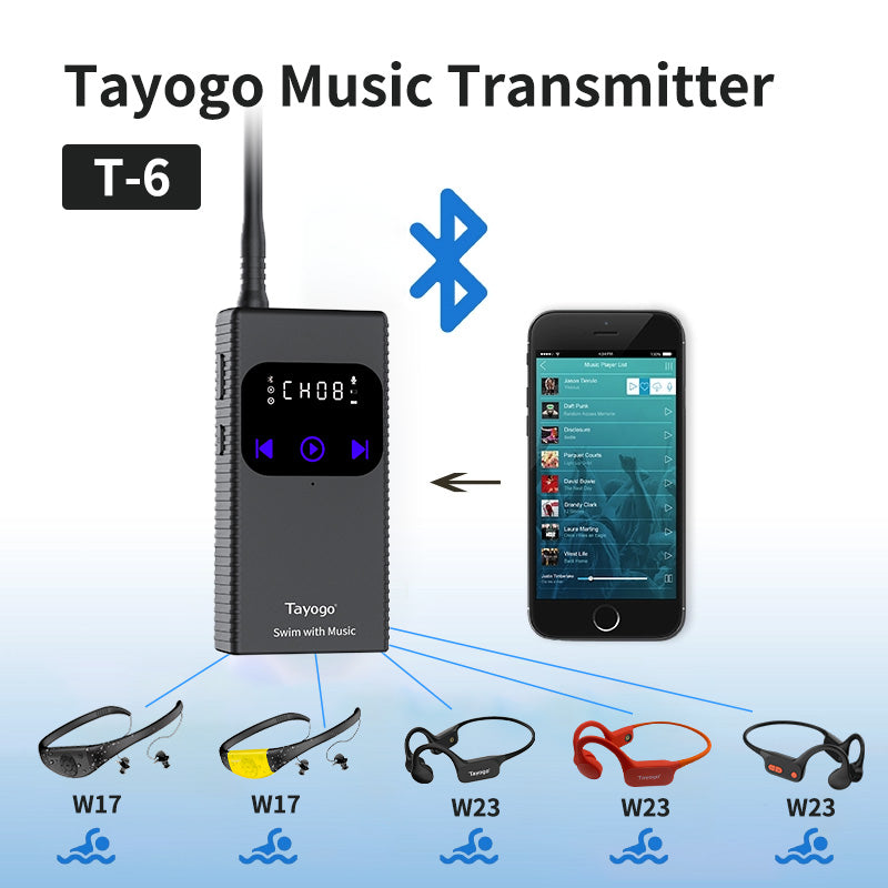 Swim with your Spotify, Audible or Amazon Music? Now you can do it with Tayogo.