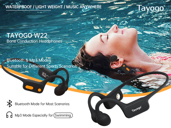 Swim with Music: Experience the Ultimate Underwater Audio with Tayogo Bone Conduction Swimming Headphones