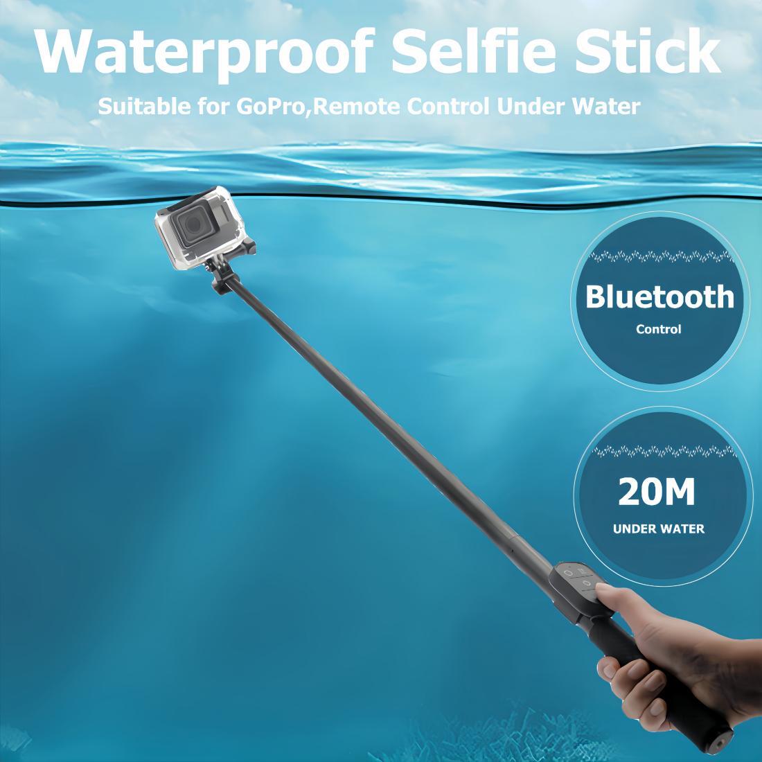 Tayogo Diving Selfie Stick, Bluetooth Remote Control Underwater,Compatible with GoPro Hero -T05
