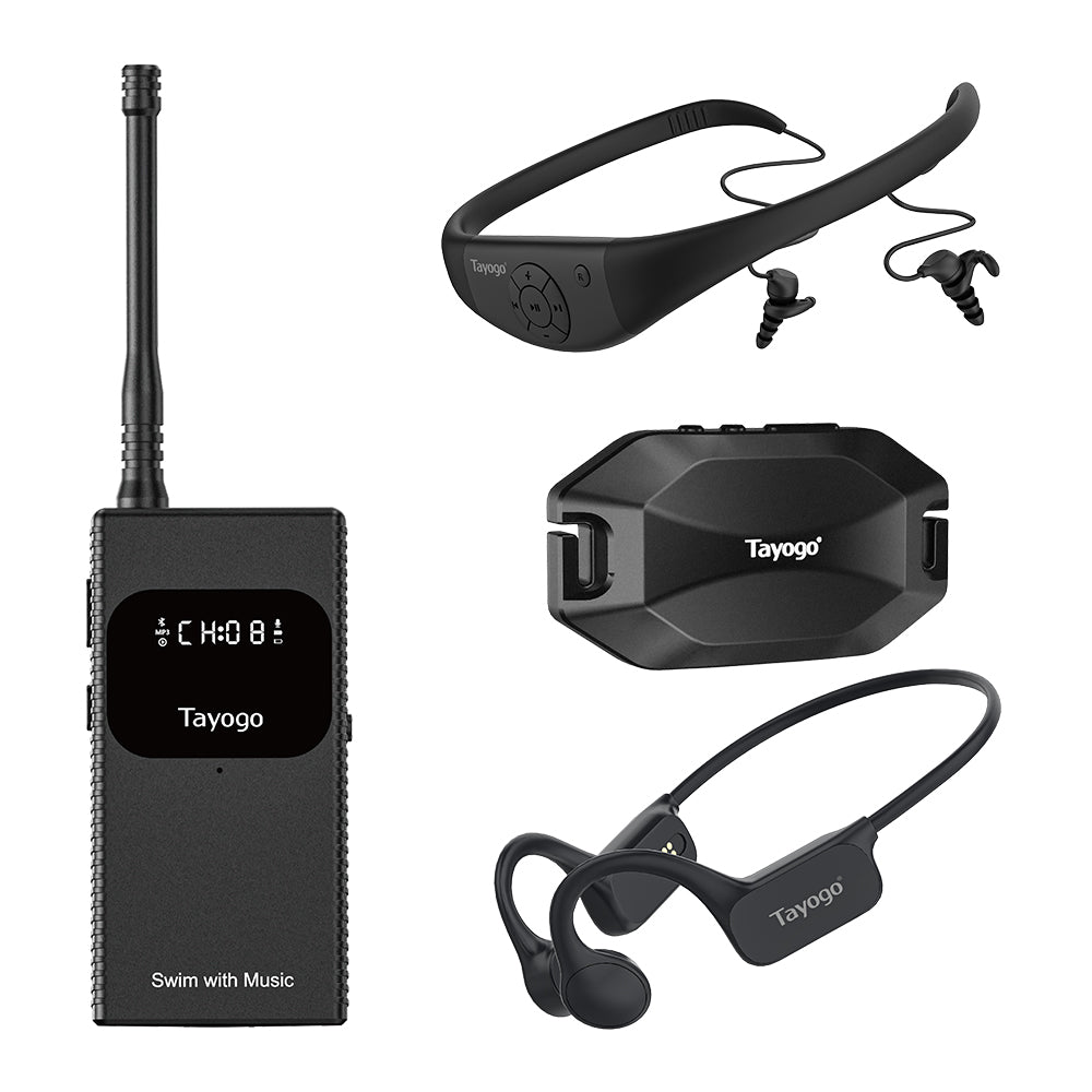 Stream Swim Combo T6 Transmitter +W18 Aquasound+W24 Rock +W25 Headphones