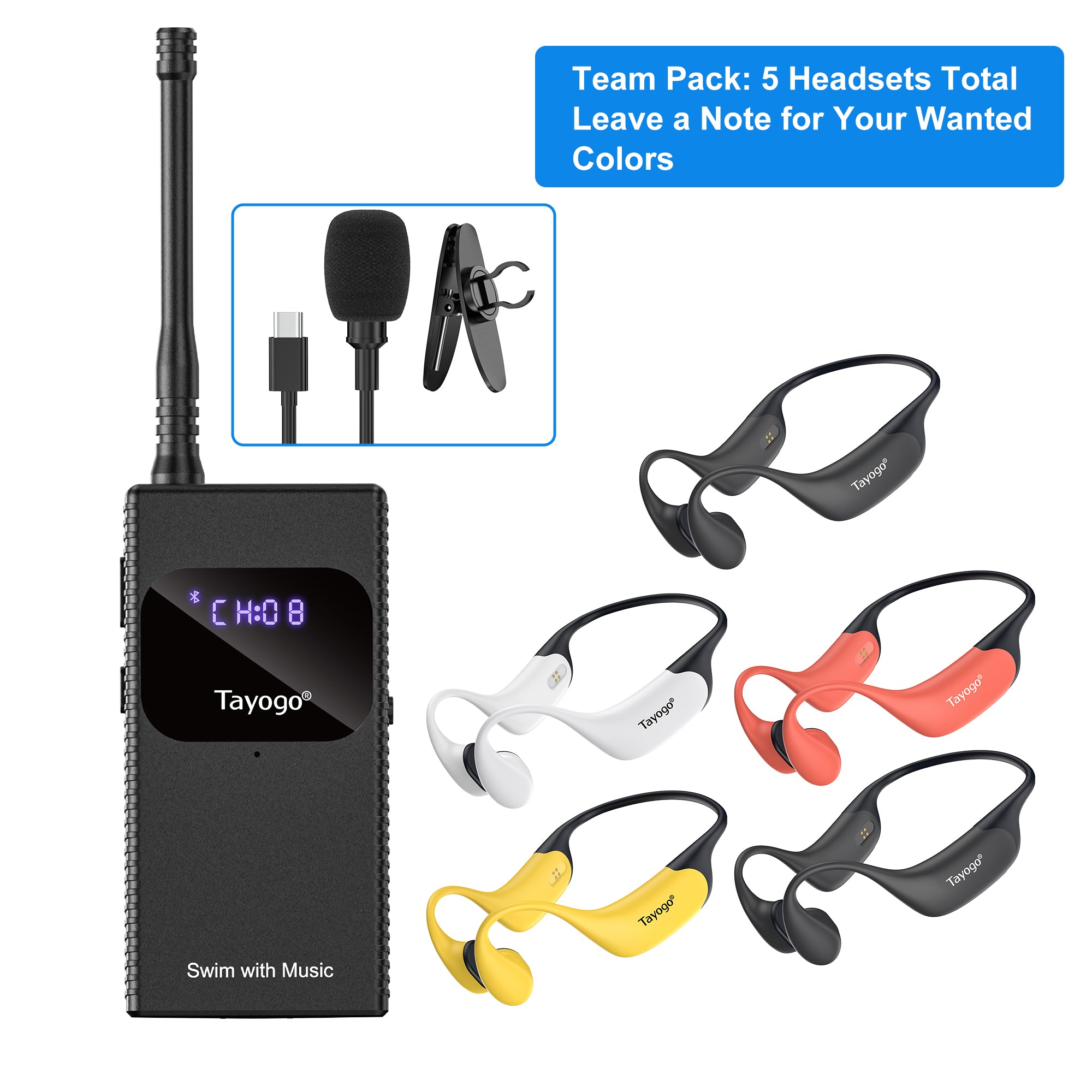 For the Coach--Tayogo T6 + W23 Swim Coach Communicator System