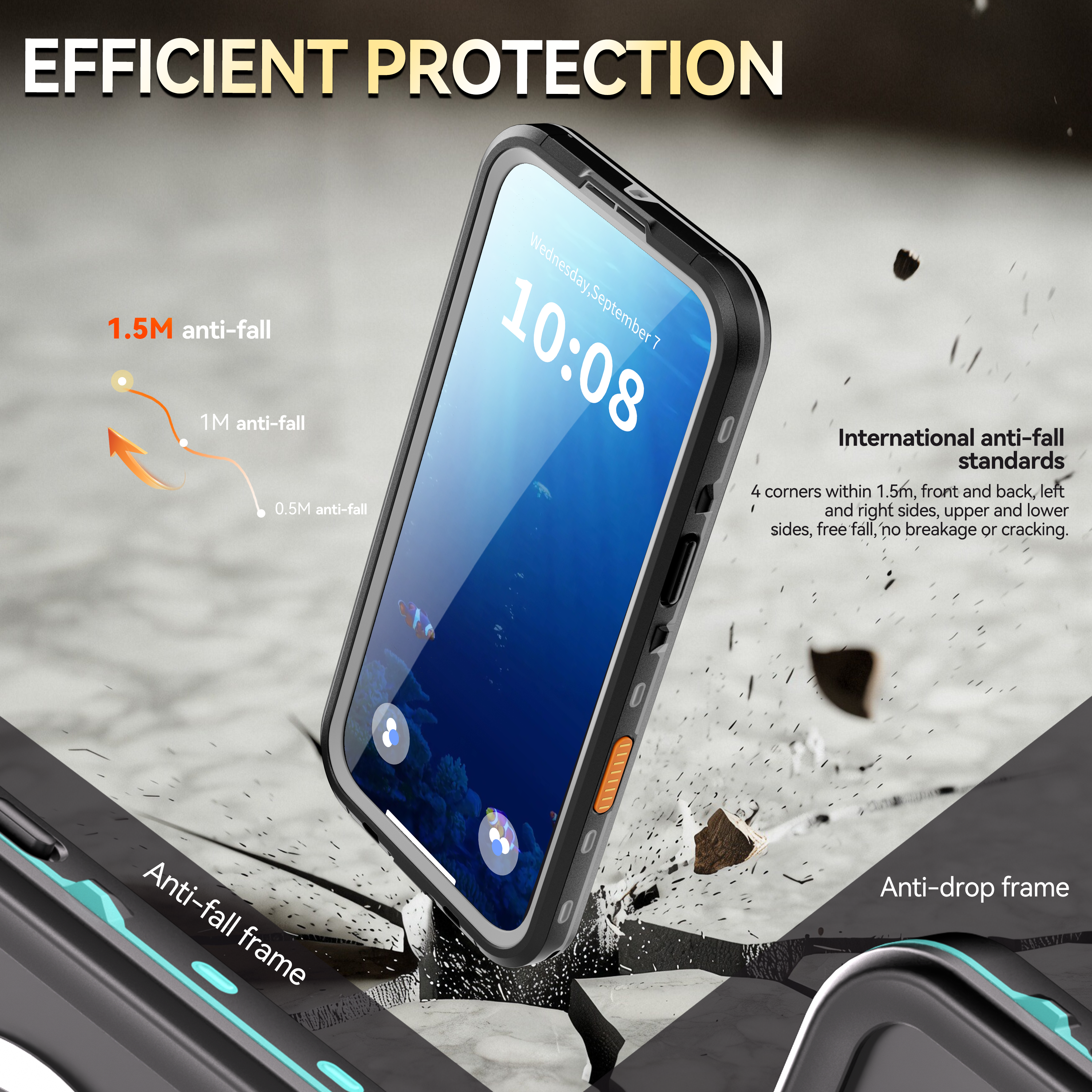 Tayogo IP68 Waterproof Magnetic Full Body Protective Case For iPhone