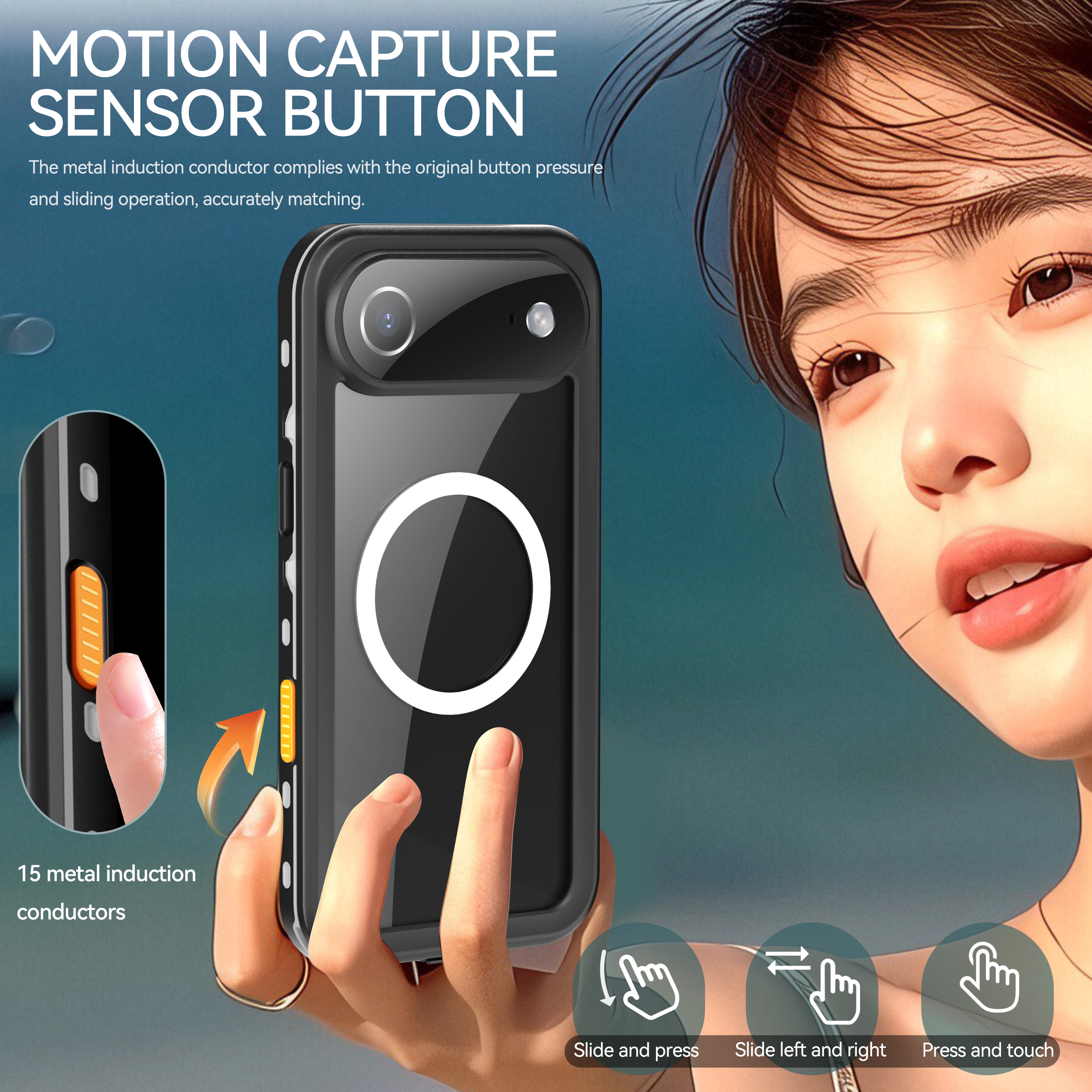 Tayogo IP68 Waterproof Magnetic Full Body Protective Case For iPhone