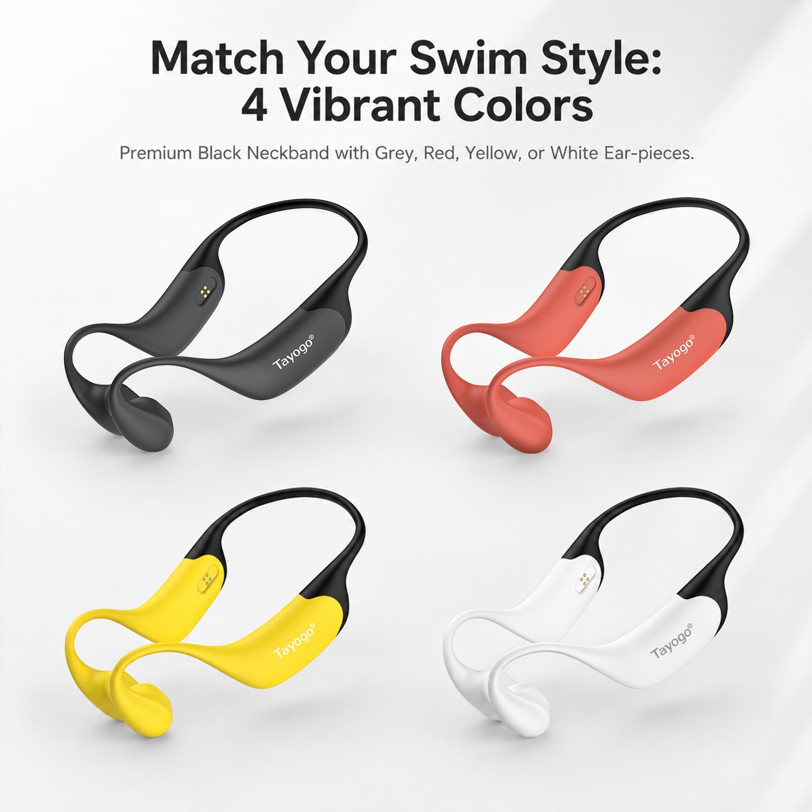 Stream Music Combo - T6 Transmitter + W23 Aquasonic Elite Bone Conduction Swimming Headphones