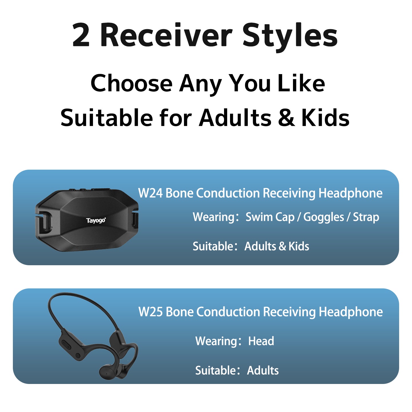 Tayogo Smart Coach for Water Activities--T6 transmitter+ W24/W25 Receiver