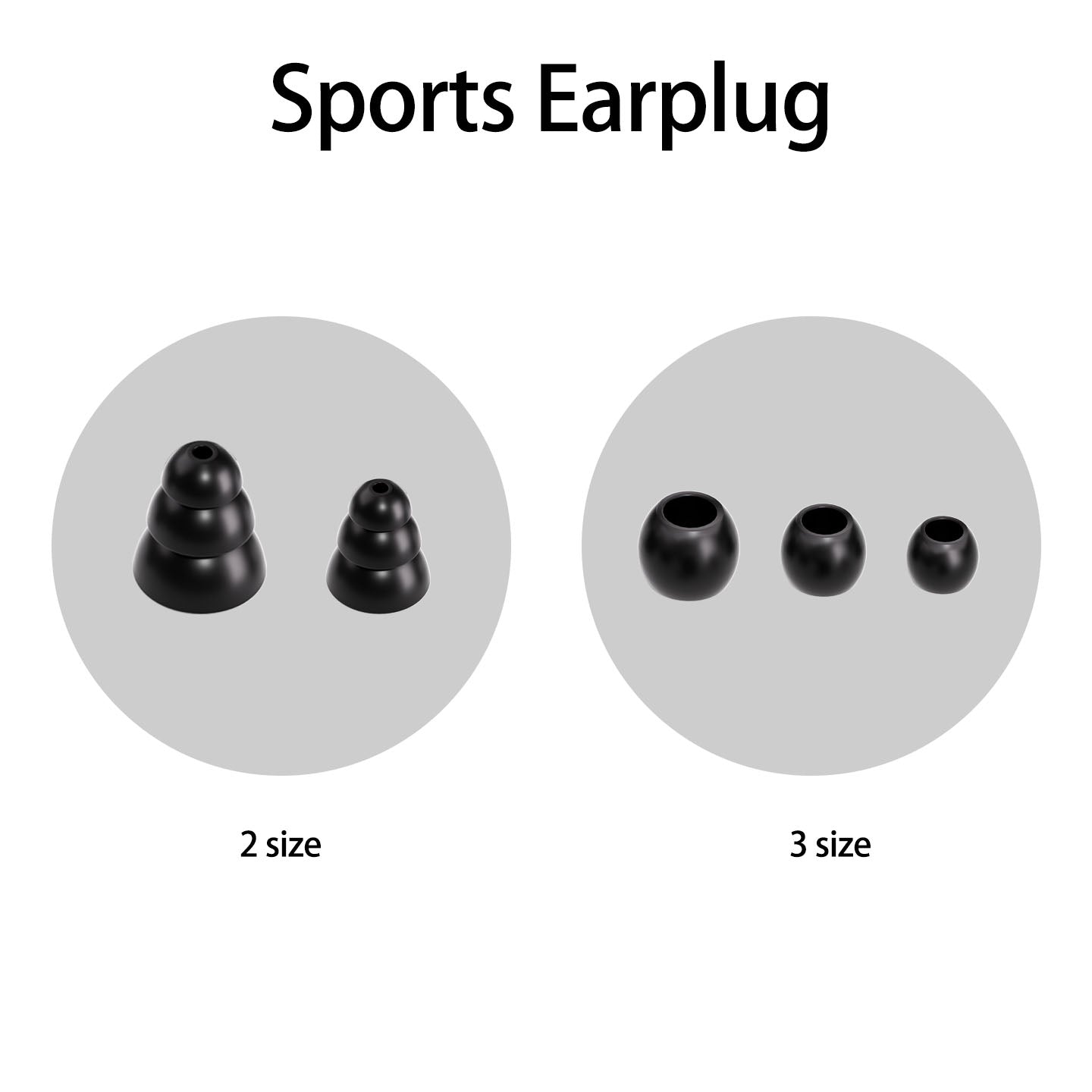 Tayogo Waterproof Silicone Swimming Earplug-suitable for In-Ear Headphones