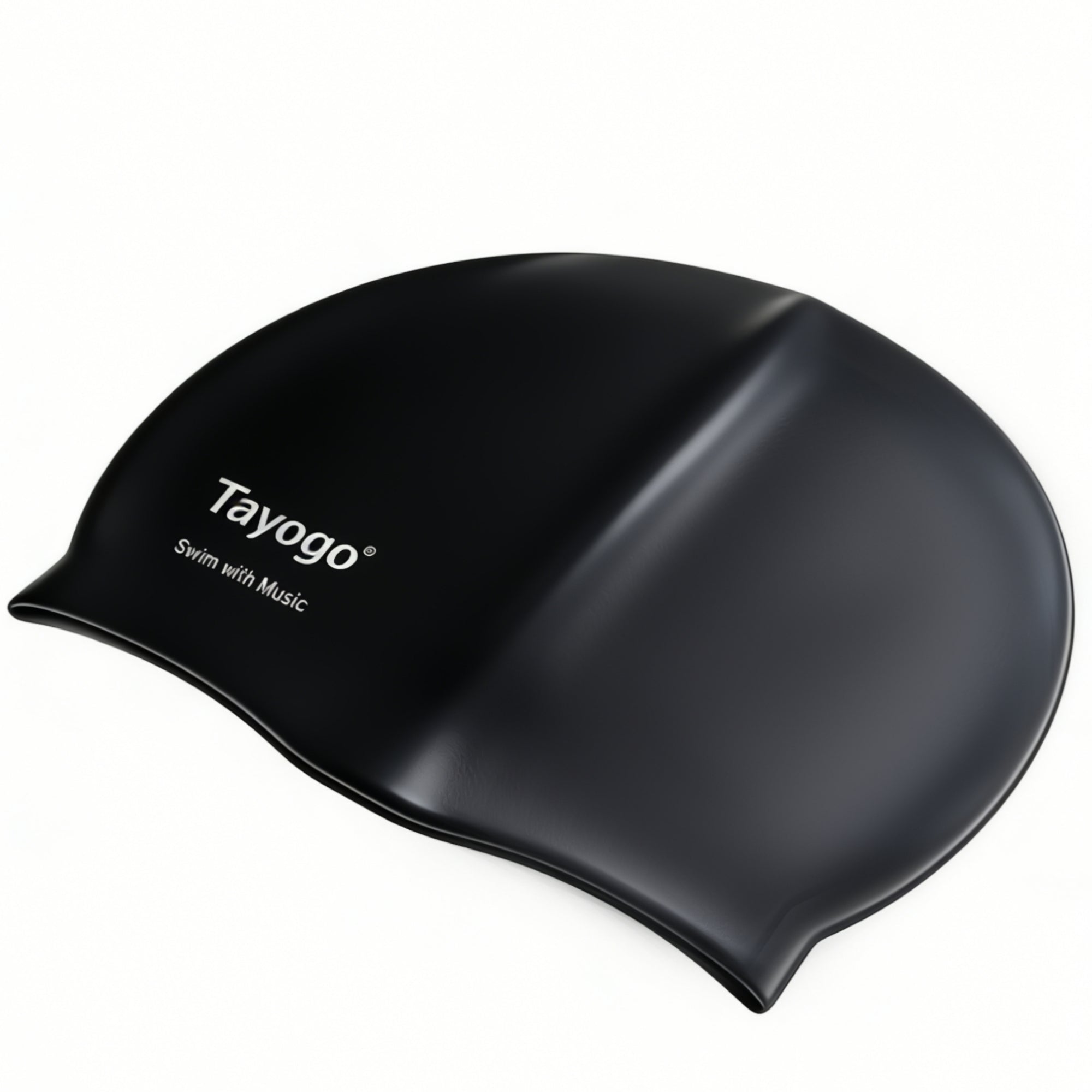 Tayogo Silicone Swim Cap - Waterproof Ear Protection Swim Hat for Long/Thick Hair, Unisex for Adults Men Women