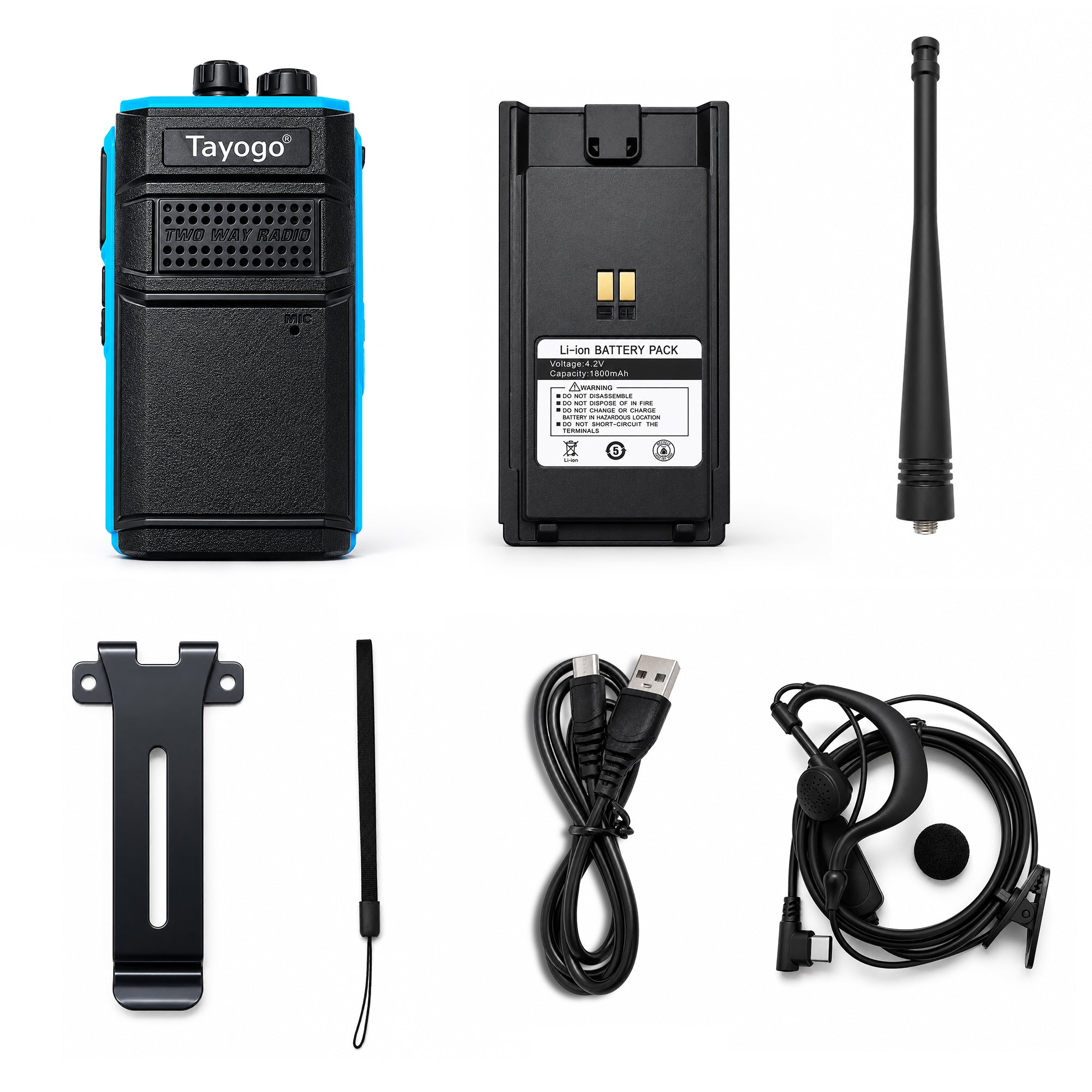 Tayogo T8 Long-Range Coaching Walkie Talkie Transmitter (for W24T Receivers)