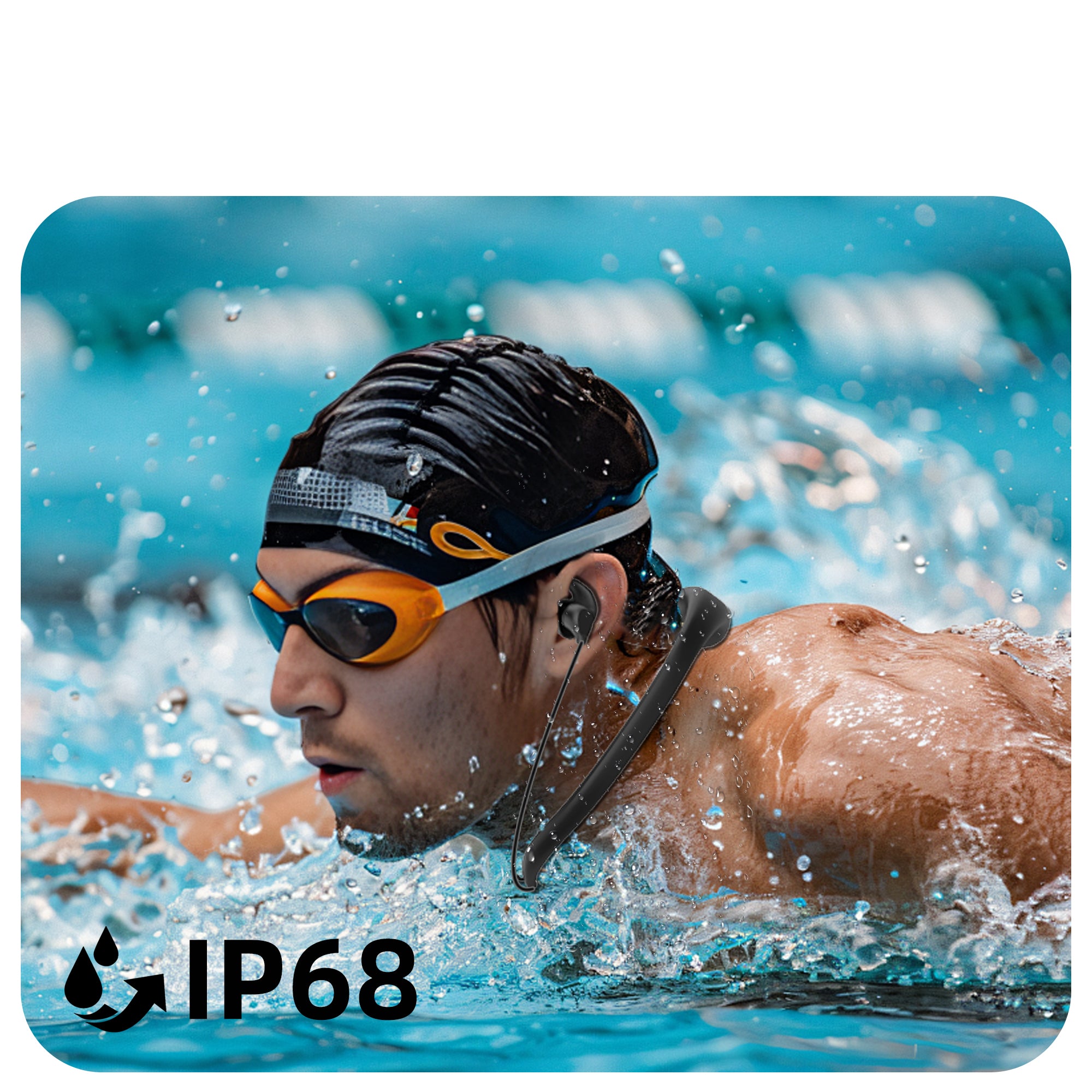 Stream Music Combo - T6 Transmitter + W18 Aquasound Pro Swimming Headphones