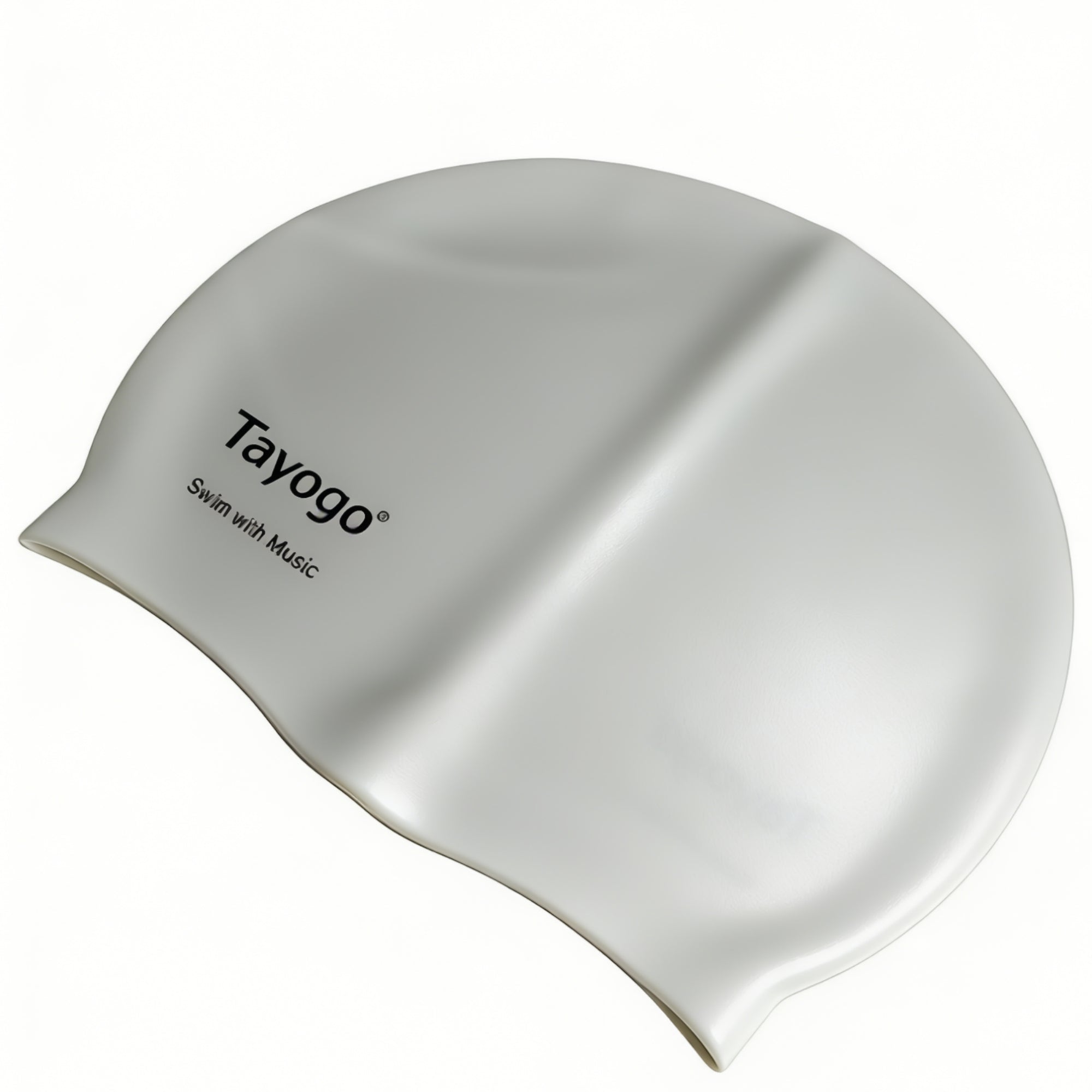 Tayogo Silicone Swim Cap - Waterproof Ear Protection Swim Hat for Long/Thick Hair, Unisex for Adults Men Women