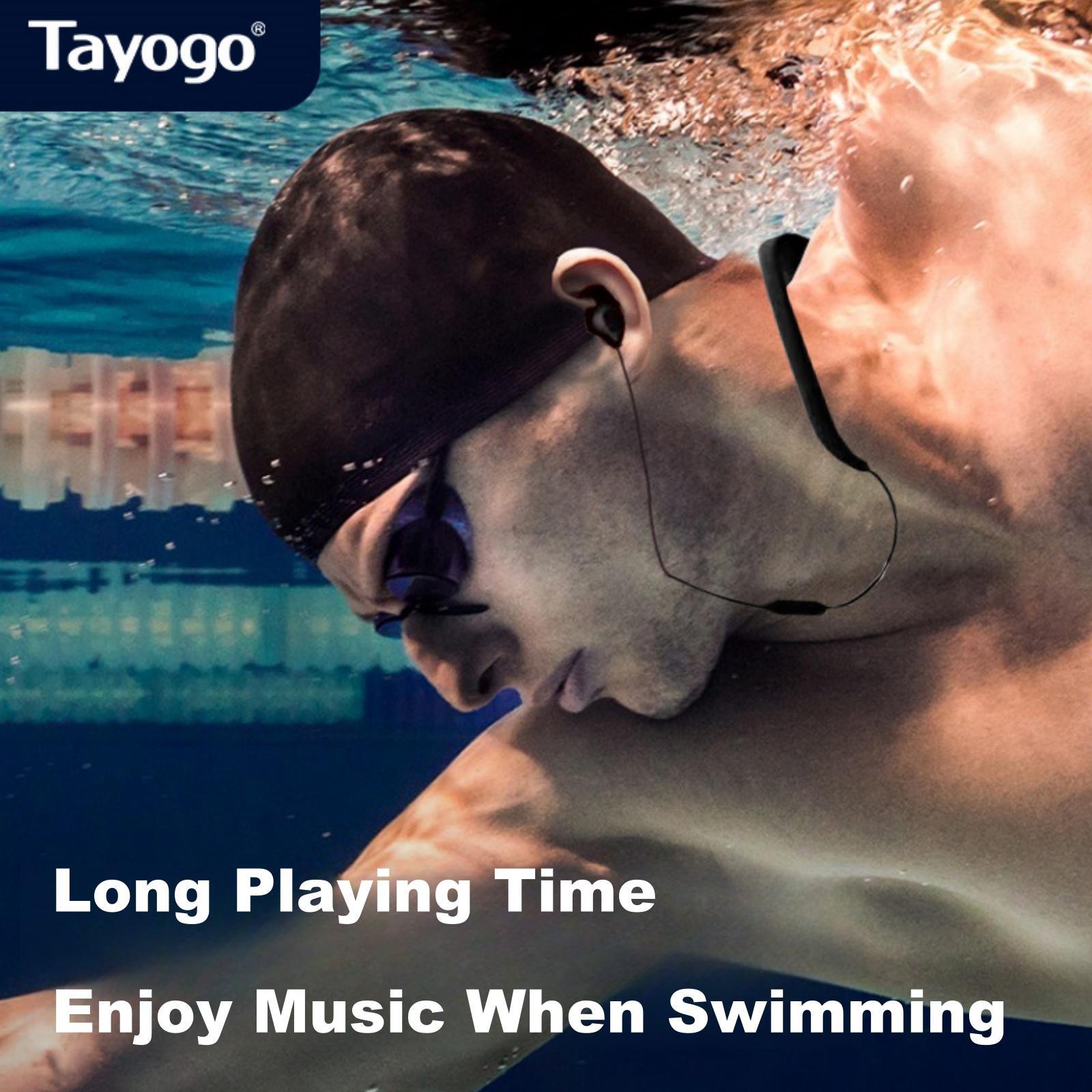 Tayogo W18 Waterproof Swimming MP3 Player,Bluetooth 5.4 & 32GB Memory