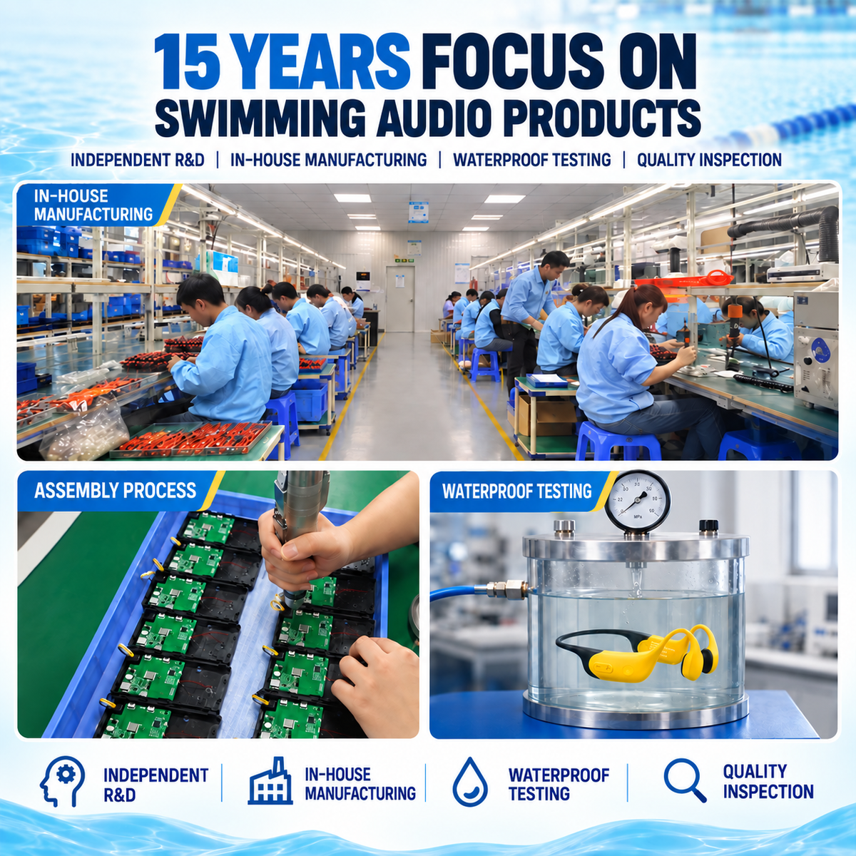 Tayogo T6 + W23 Swim Coach Communicator | Real-Time FM Coaching System