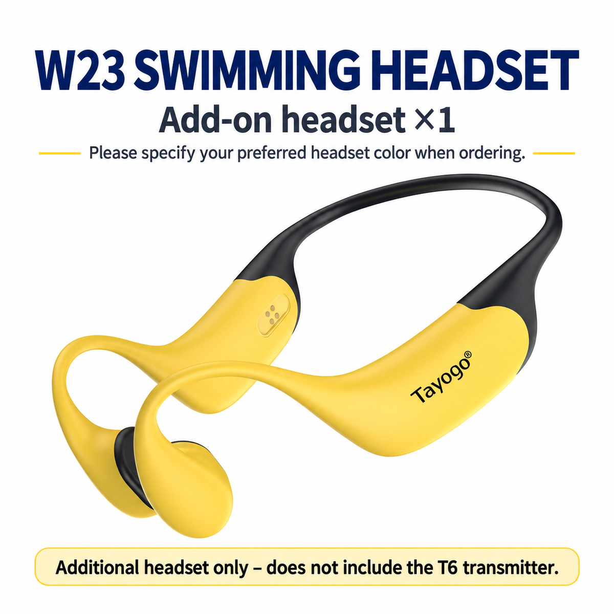Tayogo T6 + W23 Swim Coach Communicator | Real-Time FM Coaching System