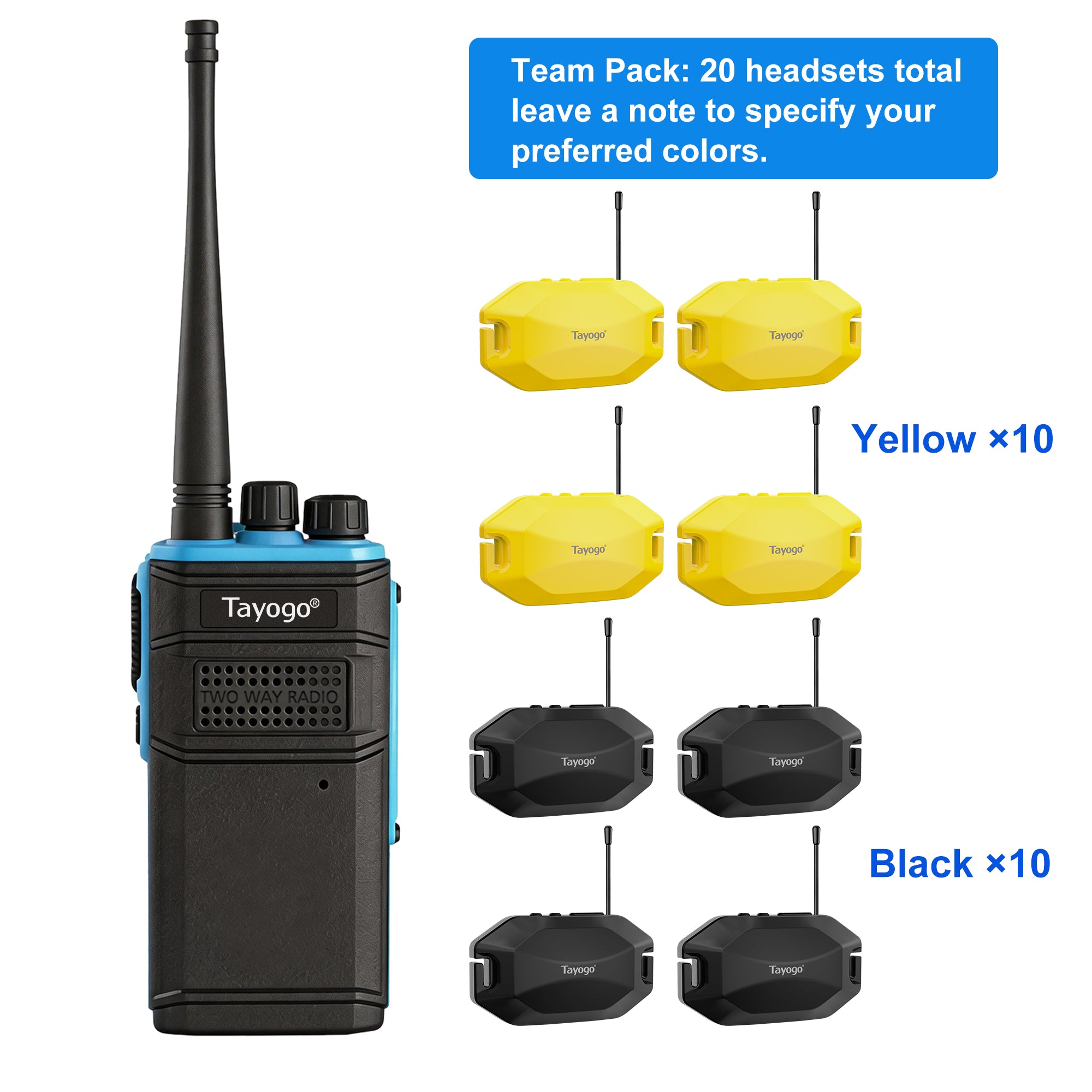 Tayogo T8 + W24T Swim Coach Communicator | Real-Time Walkie-Talkie & Bone Conduction Underwater Audio System