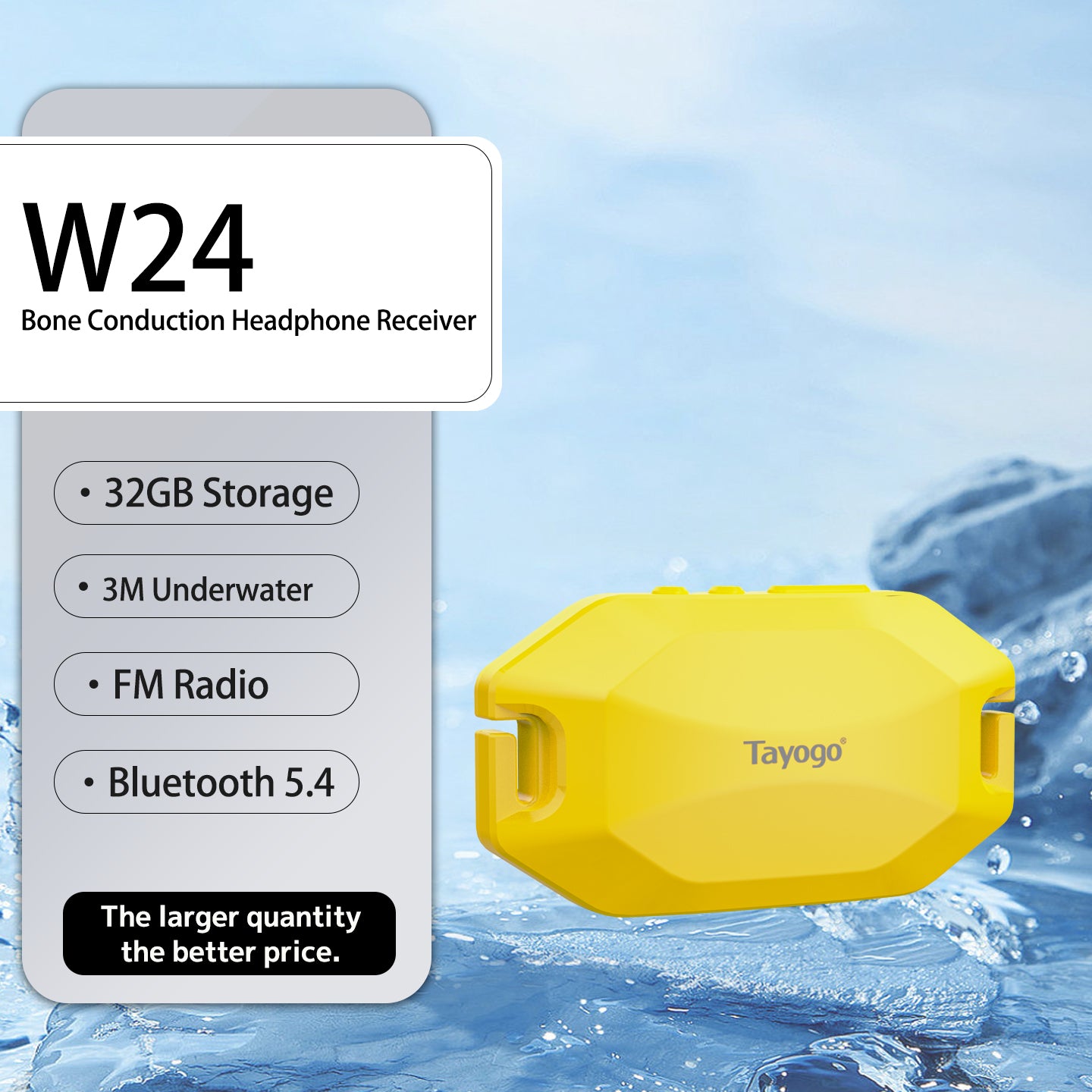 Tayogo Smart Coach for Water Activities--T6 transmitter+ W24/W25 Receiver