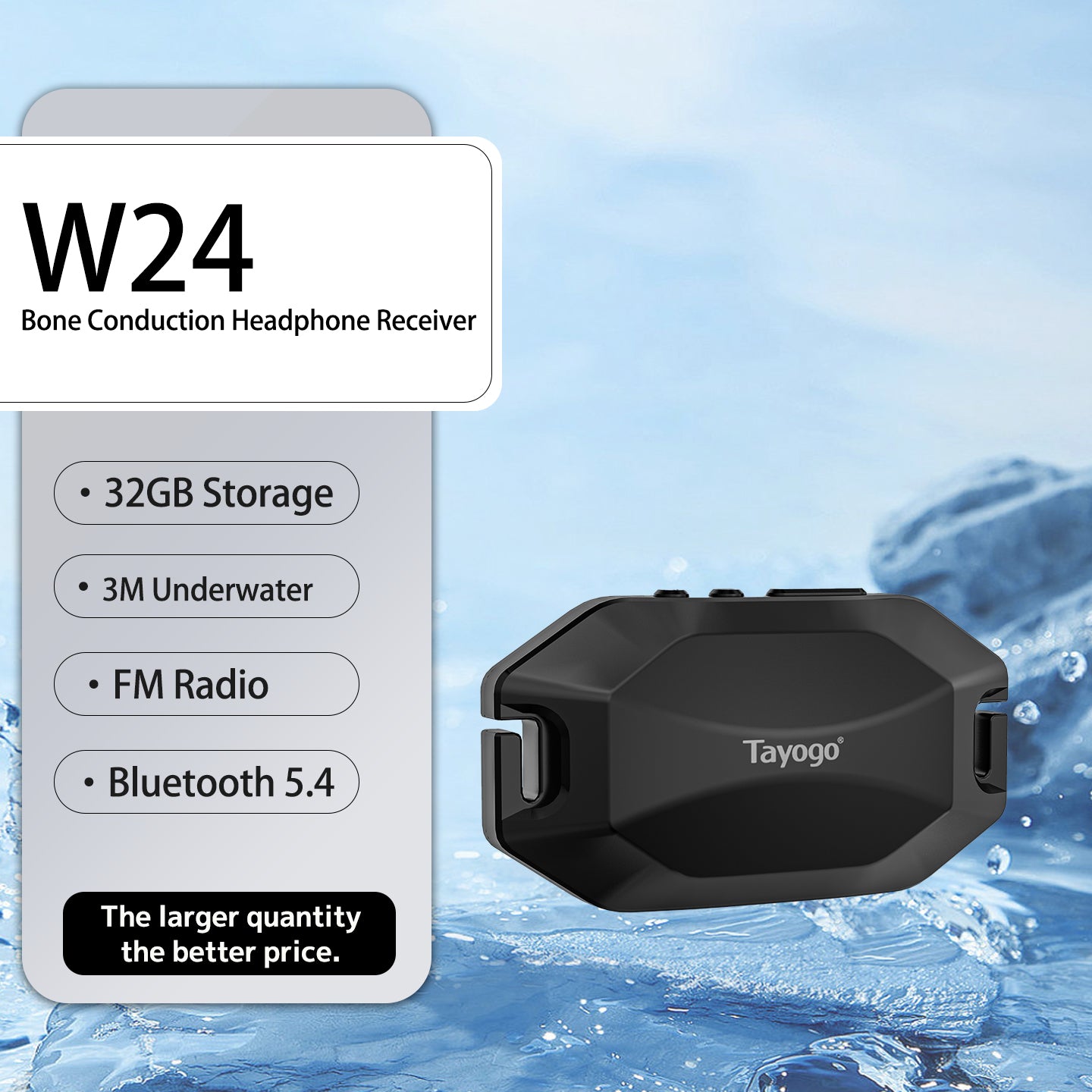 Tayogo Smart Coach for Water Activities--T6 transmitter+ W24/W25 Receiver