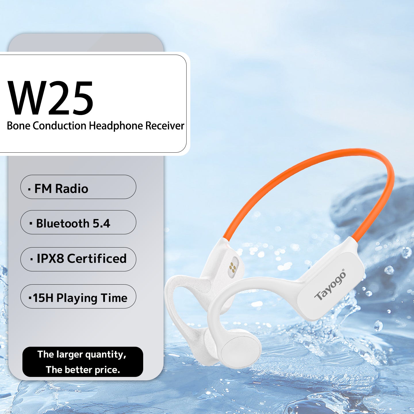 Tayogo Smart Coach for Water Activities--T6 transmitter+ W24/W25 Receiver