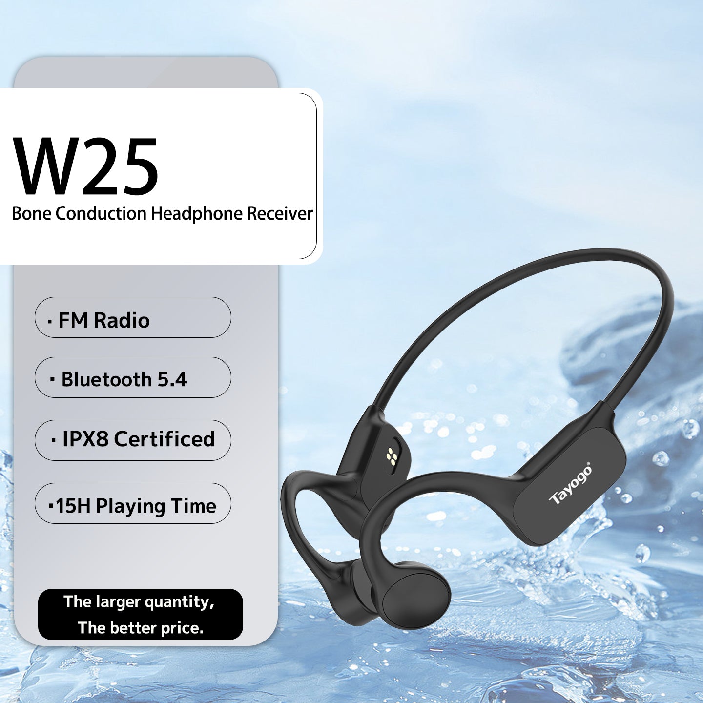 Tayogo Smart Coach for Water Activities--T6 transmitter+ W24/W25 Receiver