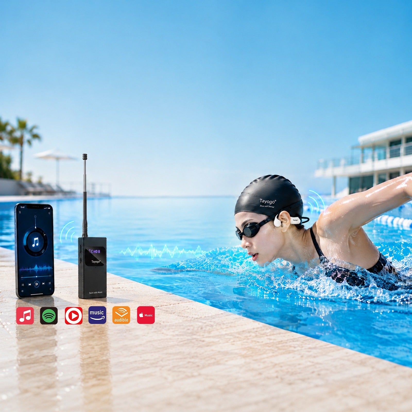 Tayogo T6 and W23 stream swimming combo mobile video cover