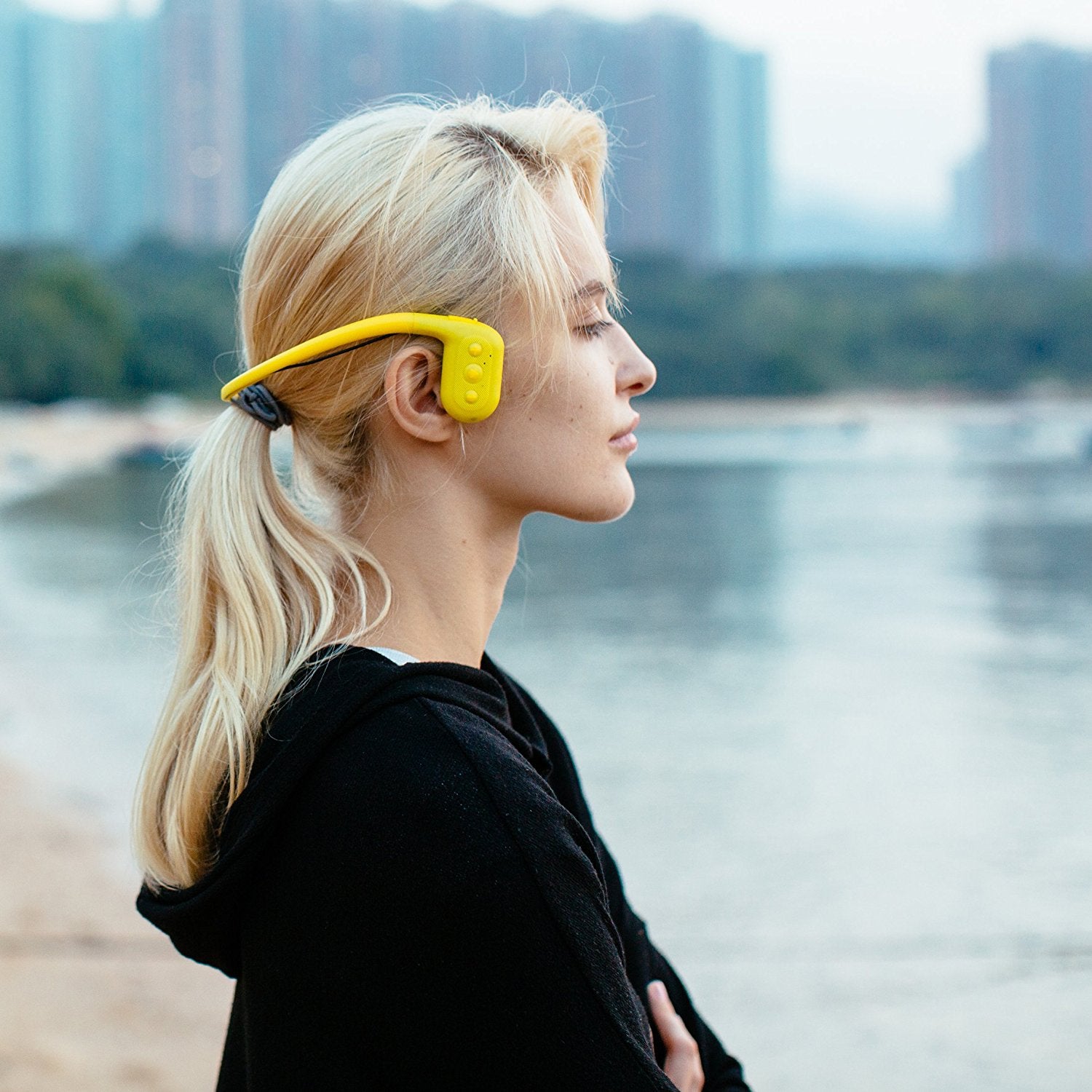 Tayogo Bone Conduction Waterproof Mp3 Player 8GB with FM - waterpoof mp3 player;swimming headphone;bone conduction headphone;bone conduction bluetooth;tayogo