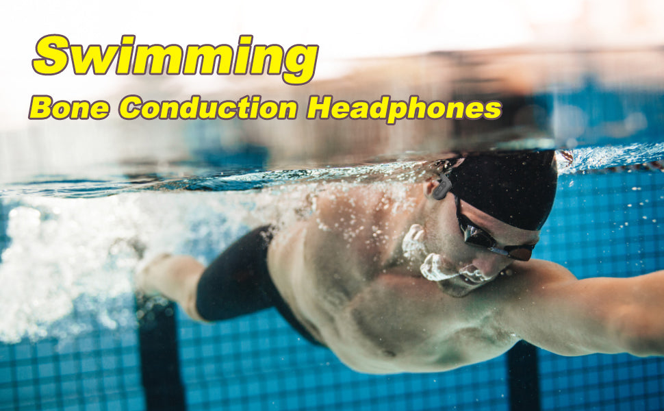 Waterproof bone discount conduction headphones swimming