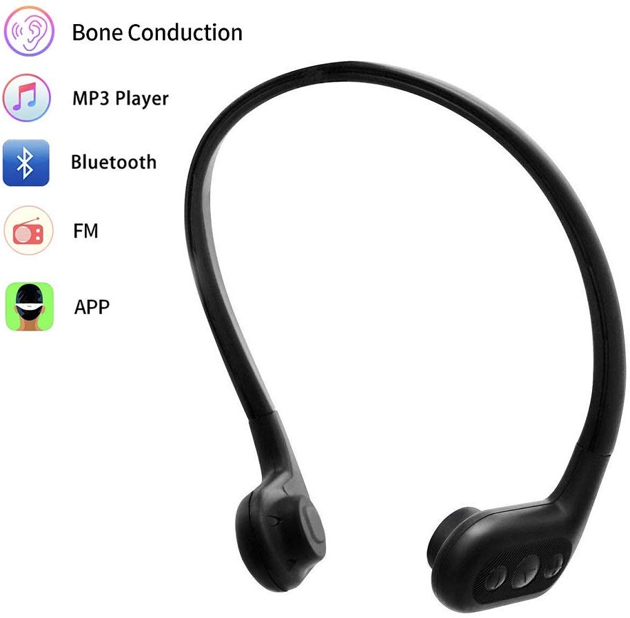 IPX8 Waterproof Bone Conduction BT Headphones for Swimming with 16GB MP3  Player